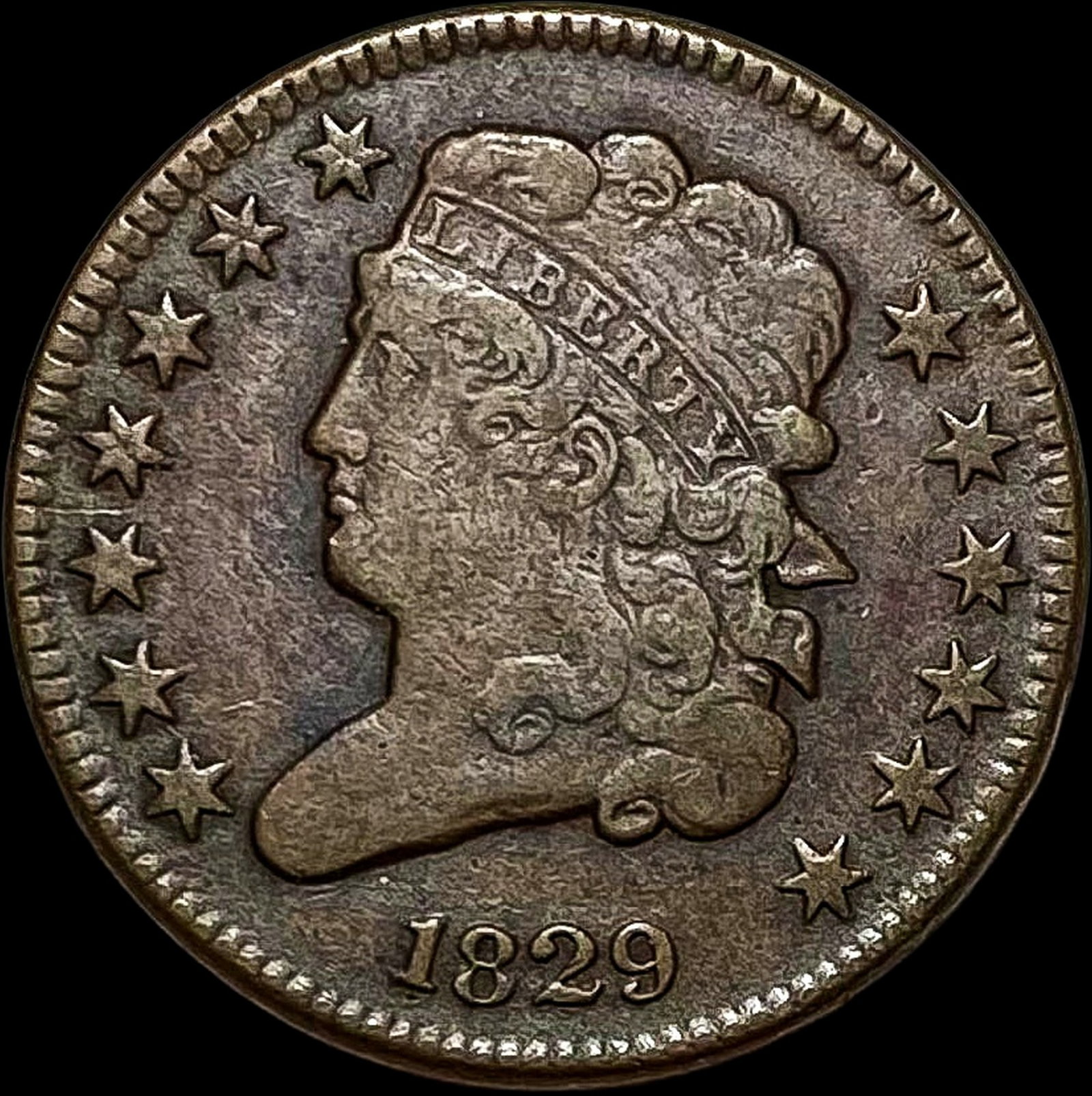 1829 Classic Head Half Cent LIGHTLY  CIRCULATED (1 of 2)