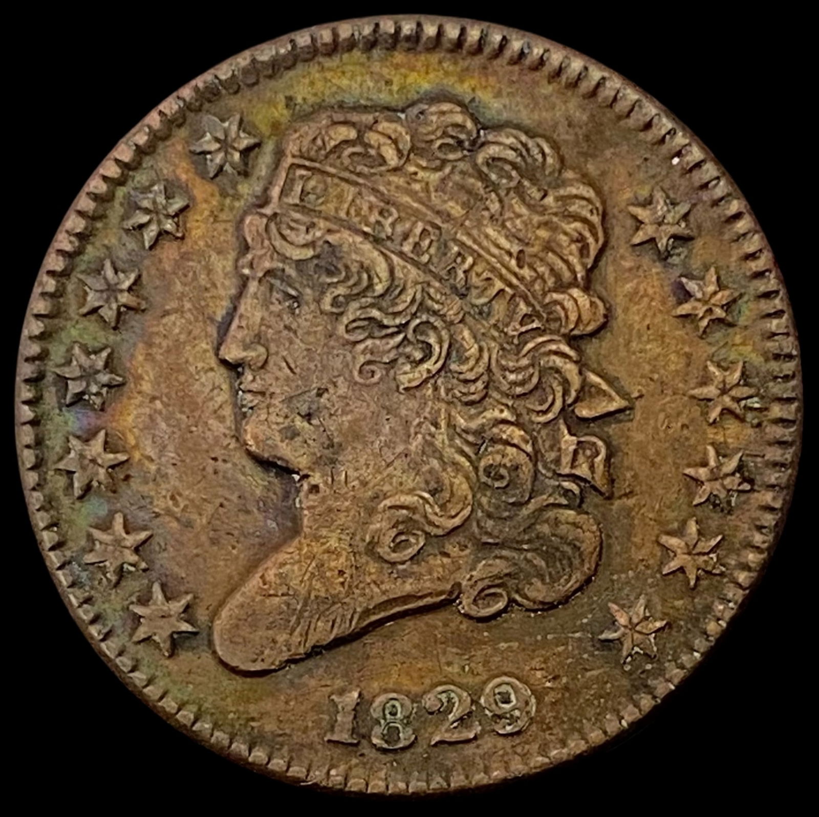 1829 Classic Head Half Cent NEARLY UNCIRCULATED (1 of 2)