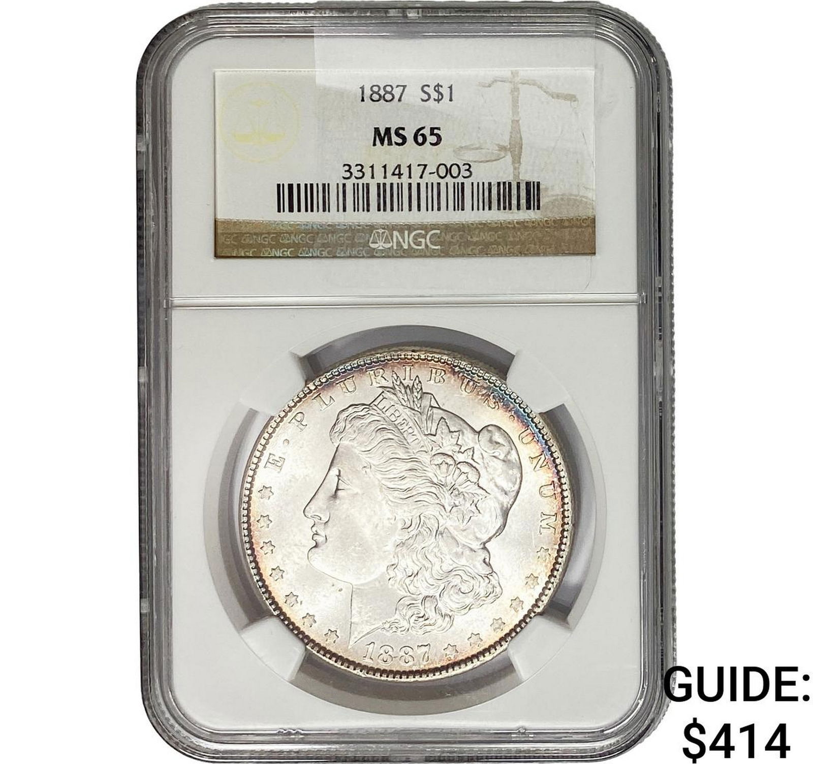 1887 Morgan Silver Dollar NGC MS65 (1 of 2)
