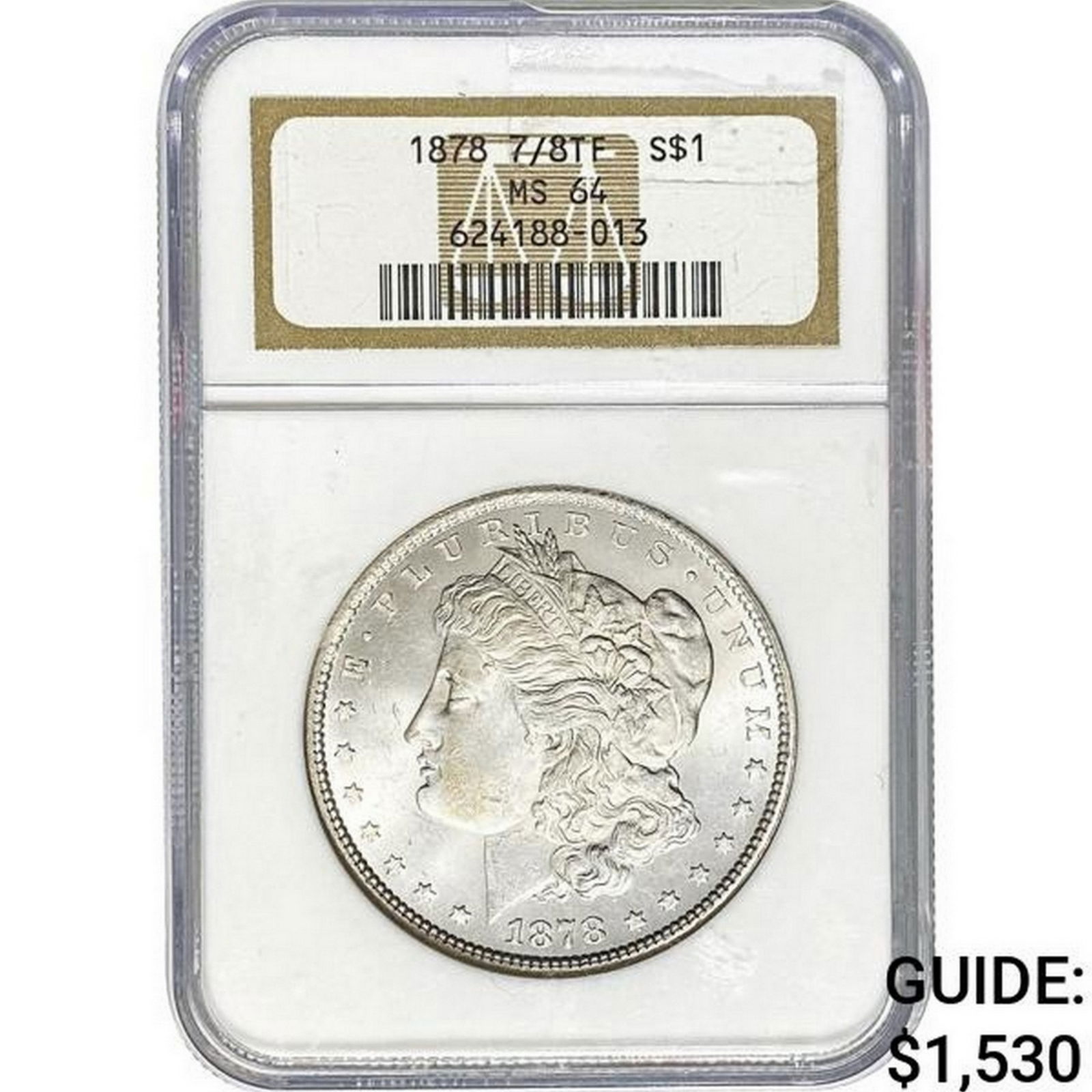 1878 7/8TF Morgan Silver Dollar NGC MS64 (1 of 2)