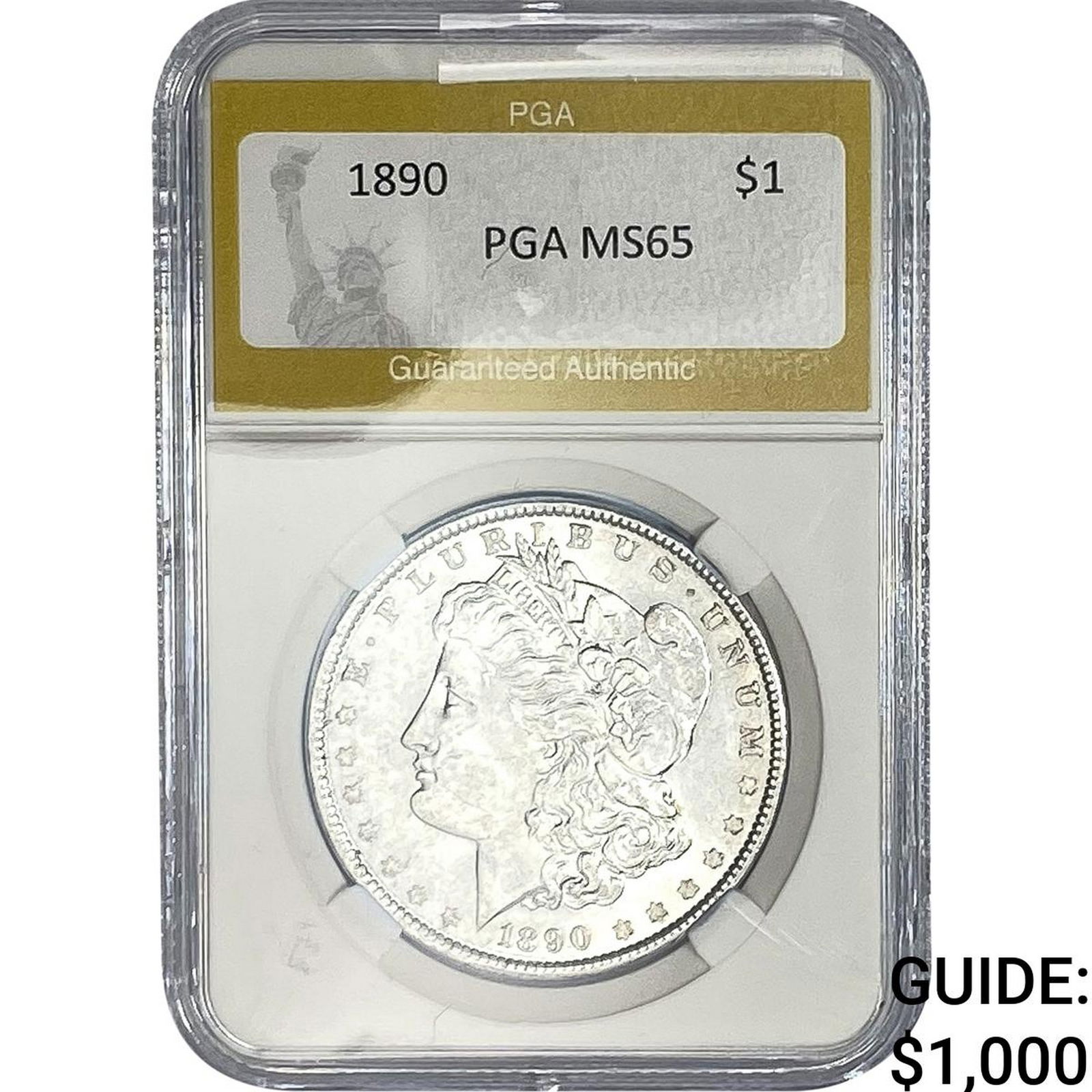 1890 Morgan Silver Dollar PGA MS65 (1 of 2)