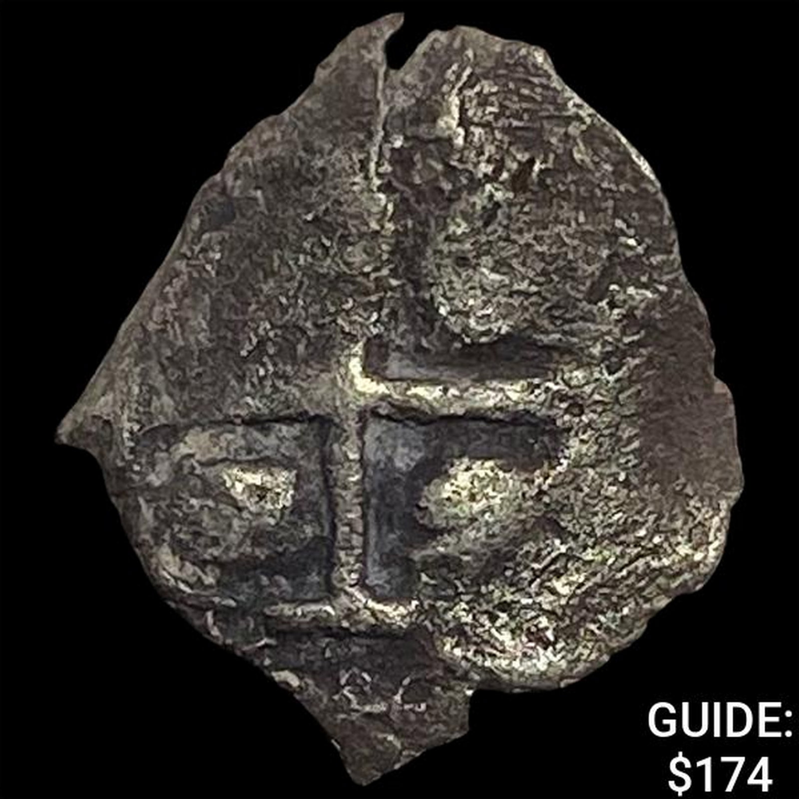 1500s-1600s Spanish Colonial SIlver Cob NEARLY UNCIRCULATED: 1500s-1600s Spanish Colonial SIlver Cob NEARLY UNCIRCULATED