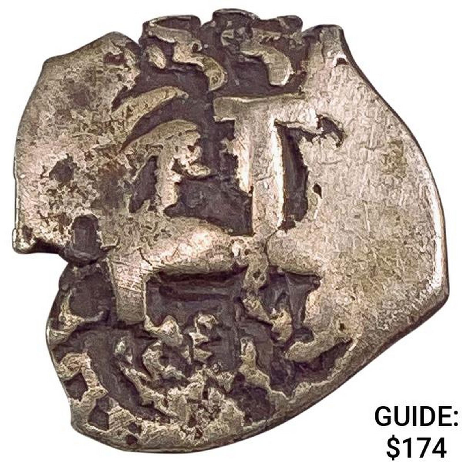 1500-1600's Spanish Empire Silver 1 Reales Cob NEARLY UNCIRCULATED (1 of 2)