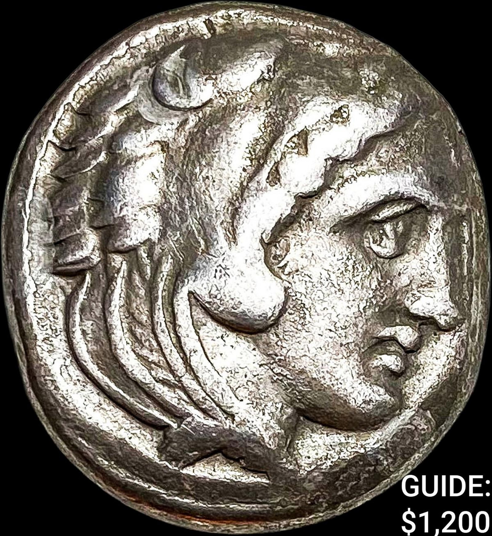 Macedon Alexander III 336-323 BC Silver Tetradrachm NEARLY UNCIRCULATED: Macedon Alexander III 336-323 BC Silver Tetradrachm NEARLY UNCIRCULATED