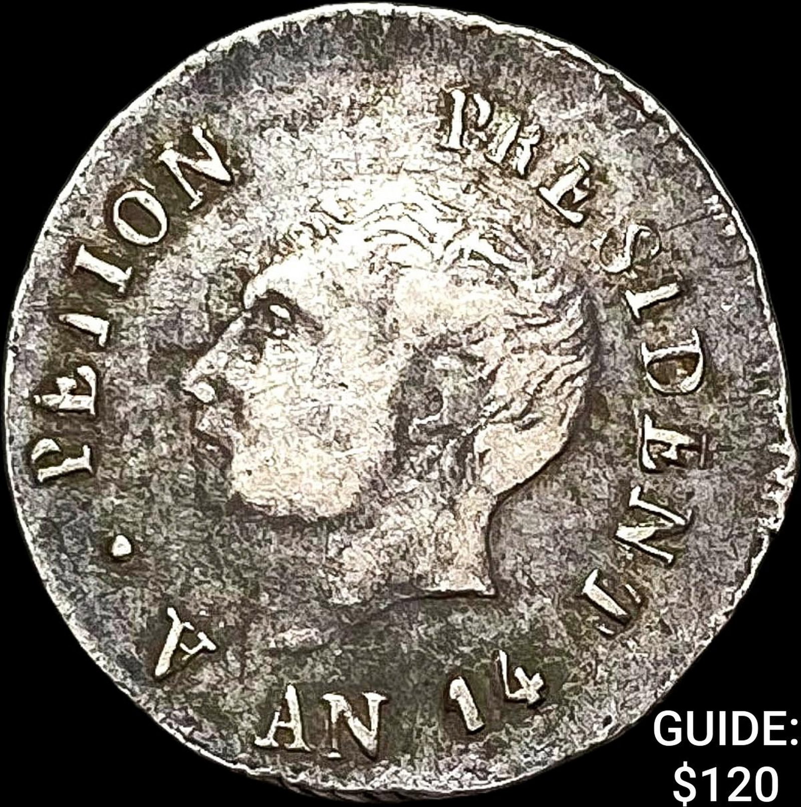 1817 Haiti Silver 25 Centimes NEARLY UNCIRCULATED: 1817 Haiti Silver 25 Centimes NEARLY UNCIRCULATED