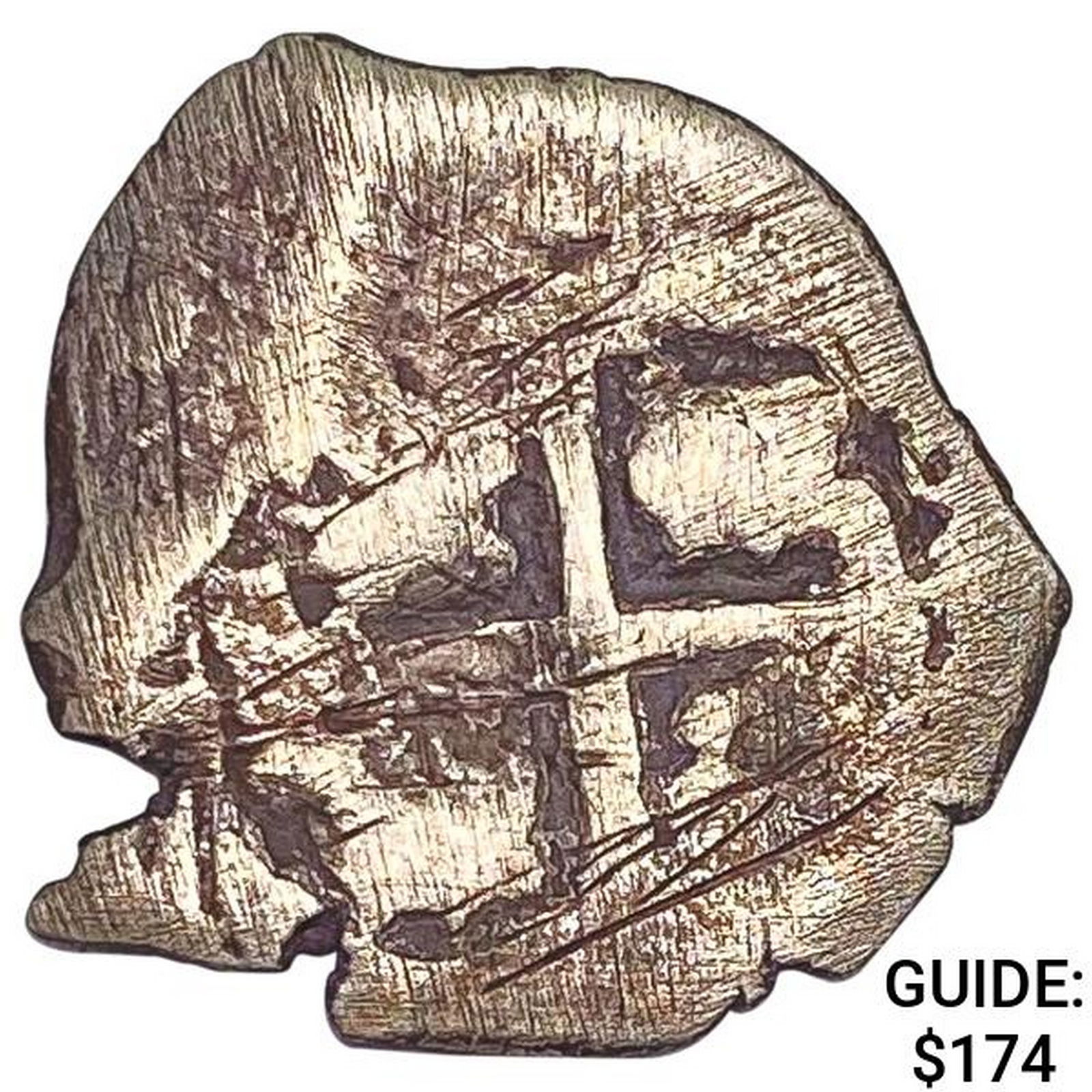 1500-1600's Spanish Empire Silver 1 Reales Cob NEARLY UNCIRCULATED (1 of 2)