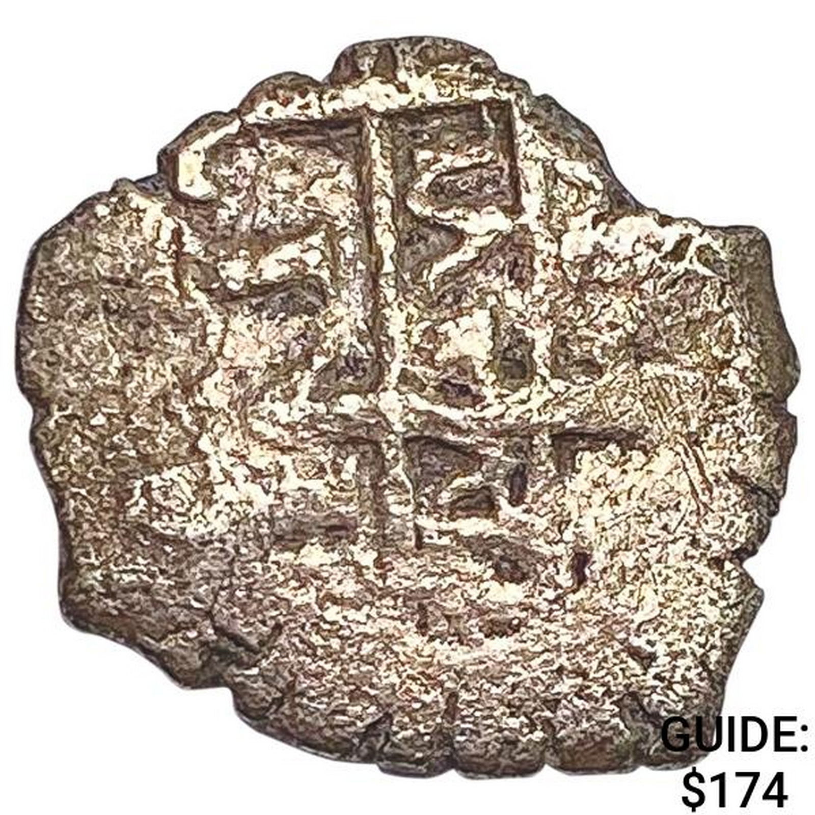 1500-1600's Spanish Empire Silver 1 Reales Cob NEARLY UNCIRCULATED (1 of 2)