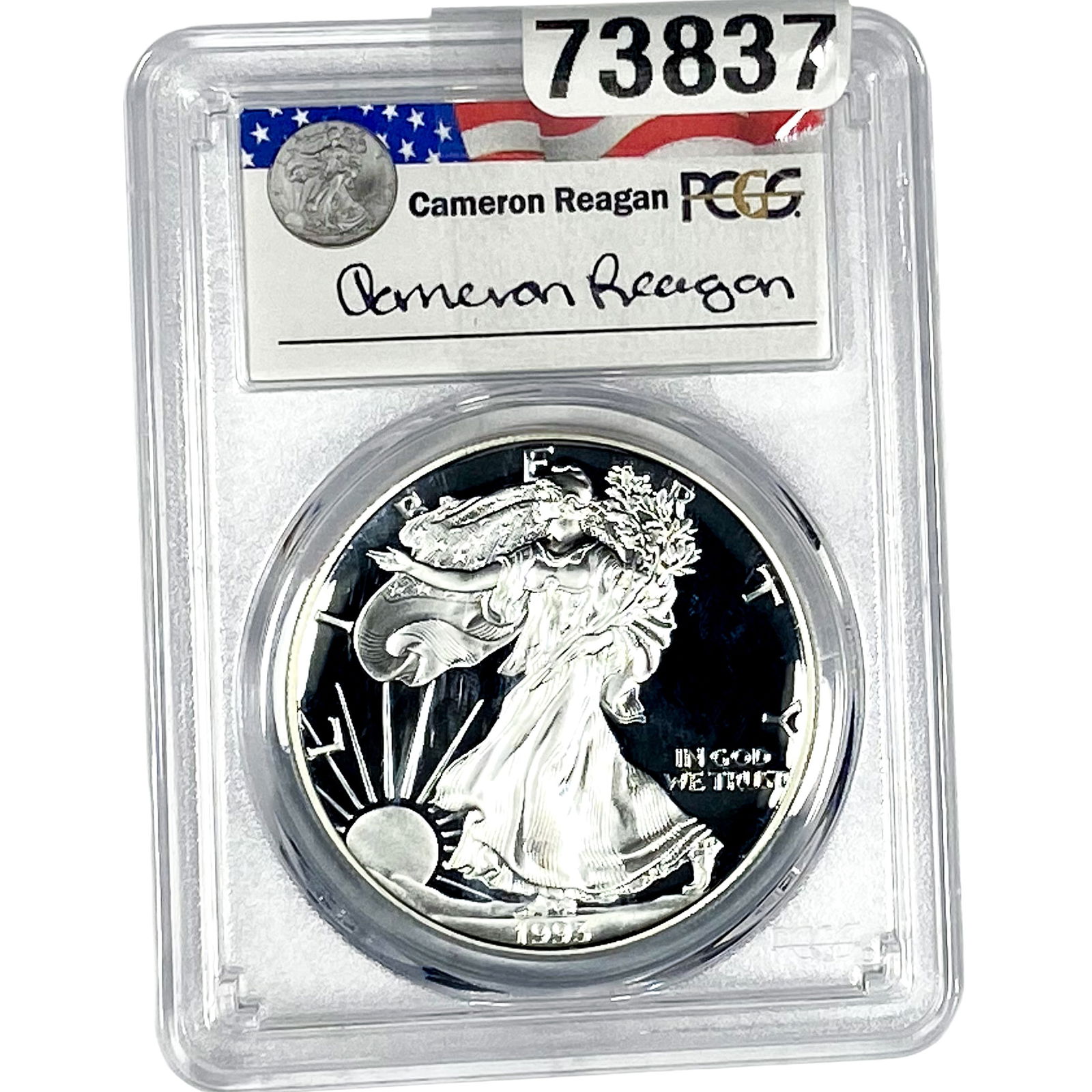 1993-P Silver Eagle PCGS PR69 DCAM Reagan Legacy (1 of 2)