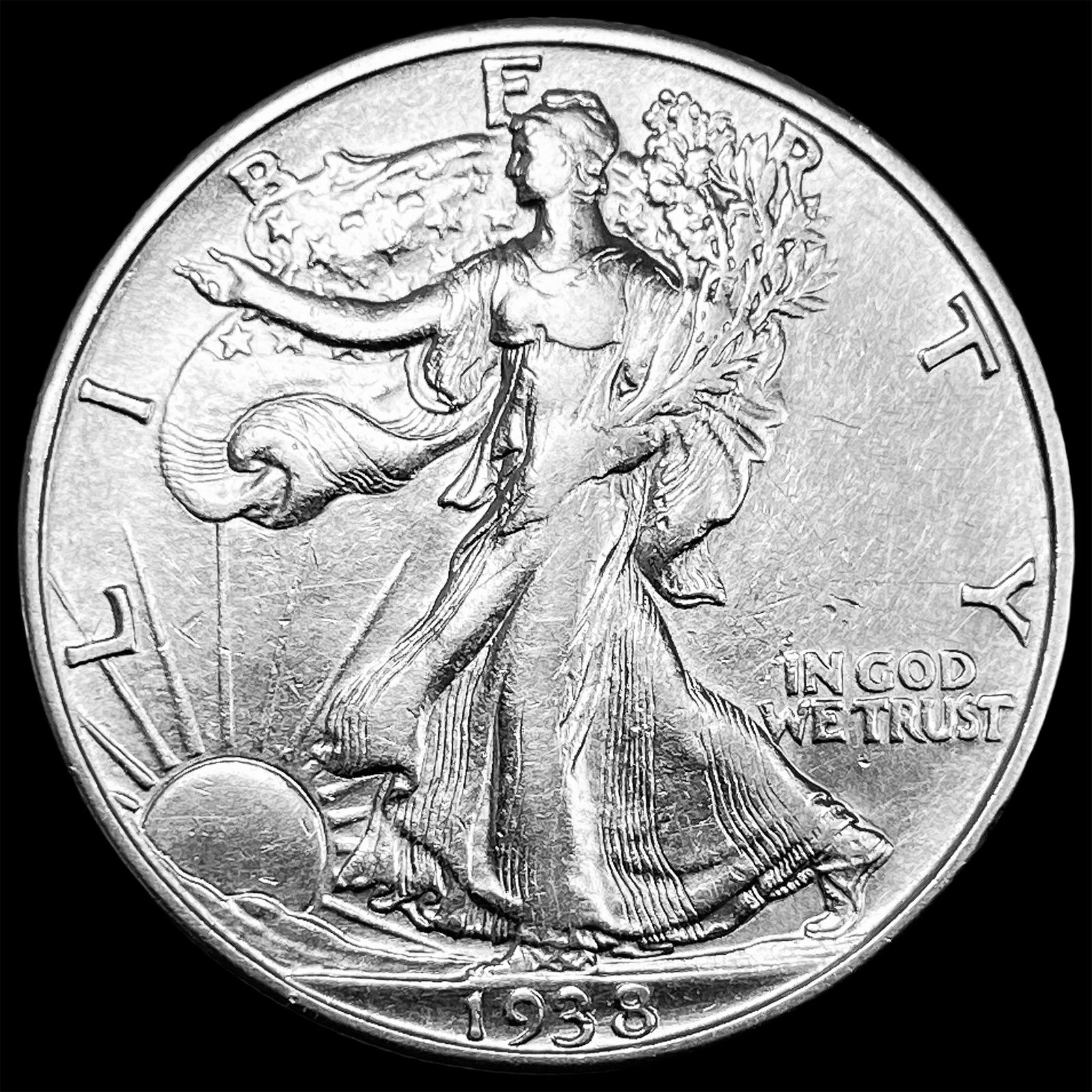 1938-D Walking Liberty Half Dollar CLOSELY UNCIRCULATED (1 of 2)
