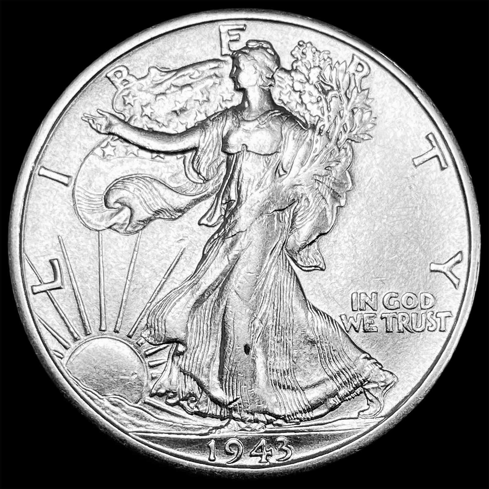 1943-S Walking Liberty Half Dollar CLOSELY UNCIRCULATED (1 of 2)