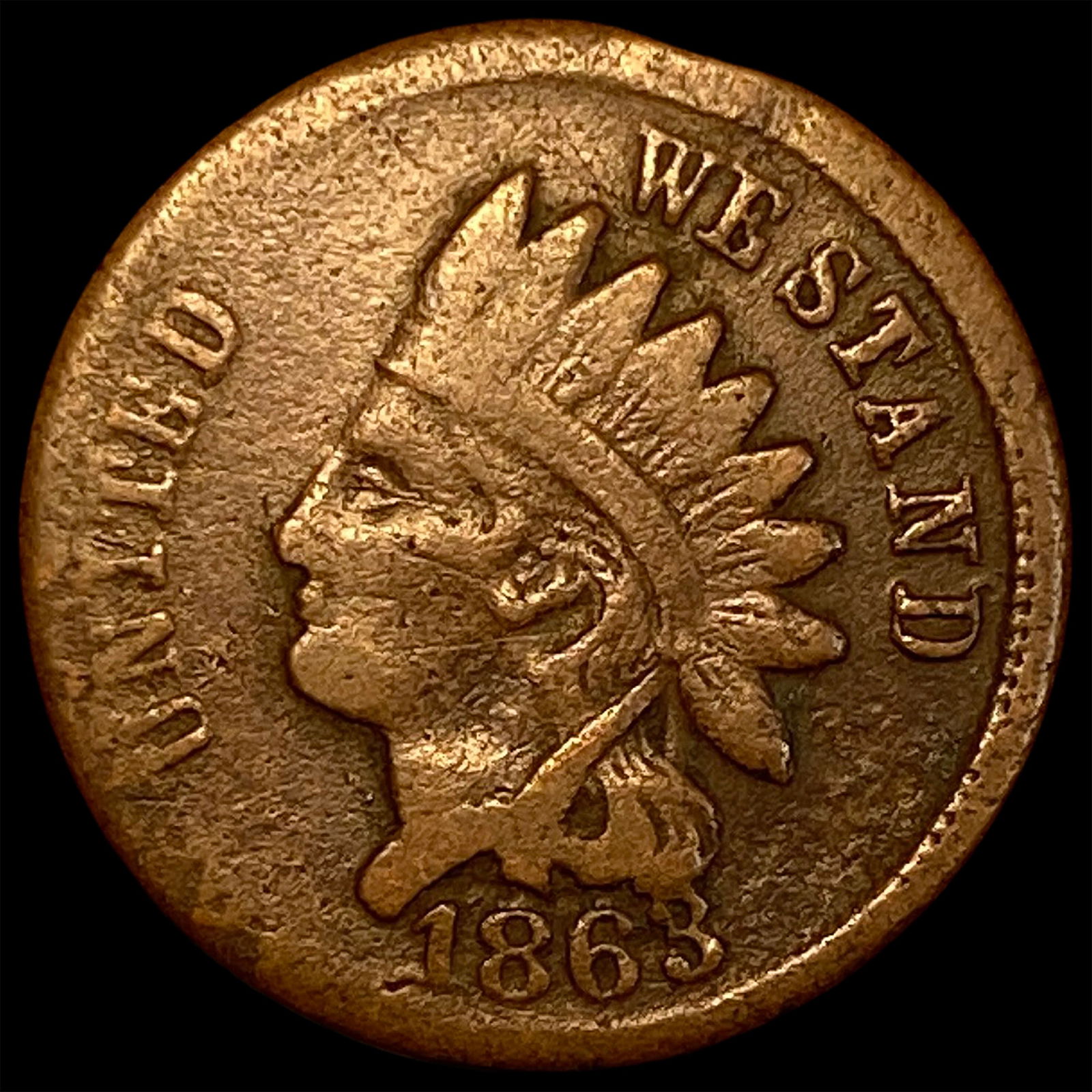 1863 Civil War Token Broas Pie CLOSELY UNCIRCULATED (1 of 2)