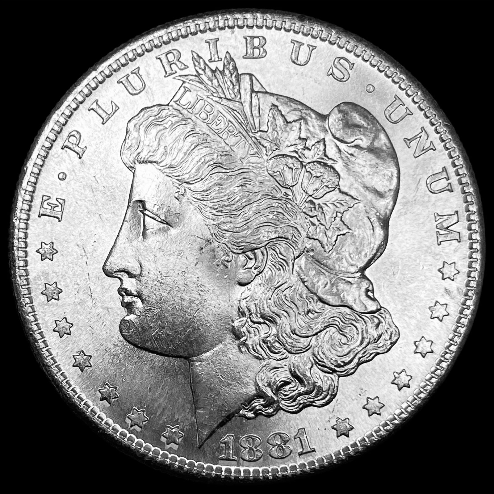 1881-S Silver Morgan Dollar CHOICE BU (1 of 2)