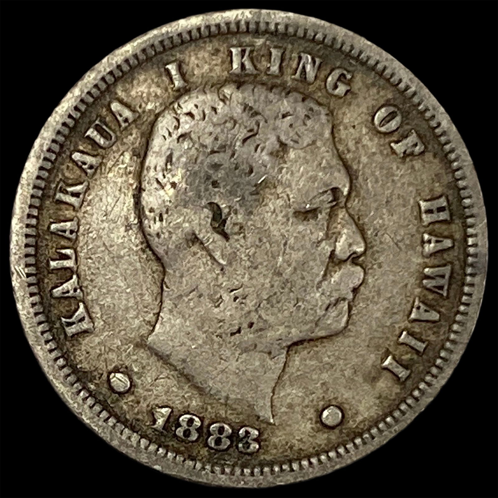 1883 Hawaii Silver Dime NEARLY UNCIRCULATED (1 of 2)