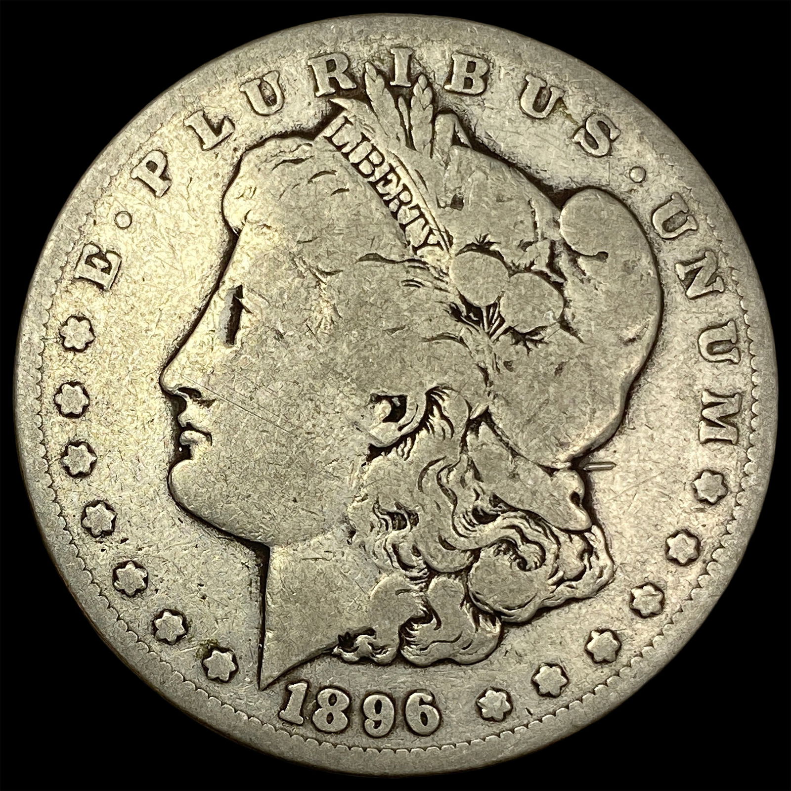 1896-S Silver Morgan Dollar NICELY CIRCULATED (1 of 2)