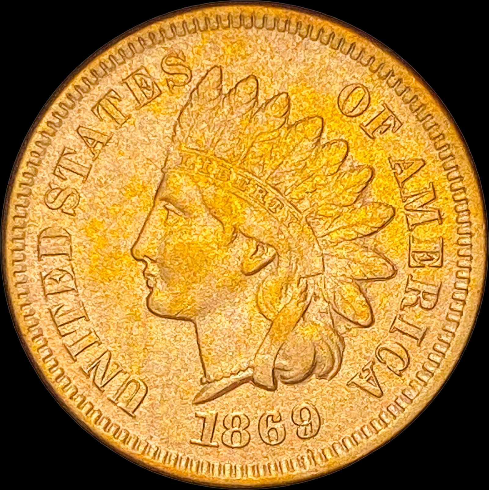 1869 Indian Head Cent UNCIRCULATED (1 of 2)