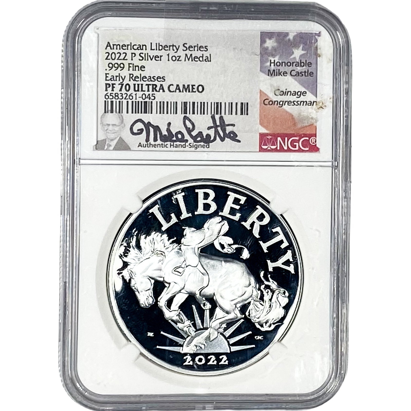 2022-P American Liberty Series 1OZ SIlver Medal: 2022-P American Liberty Series 1OZ SIlver Medal