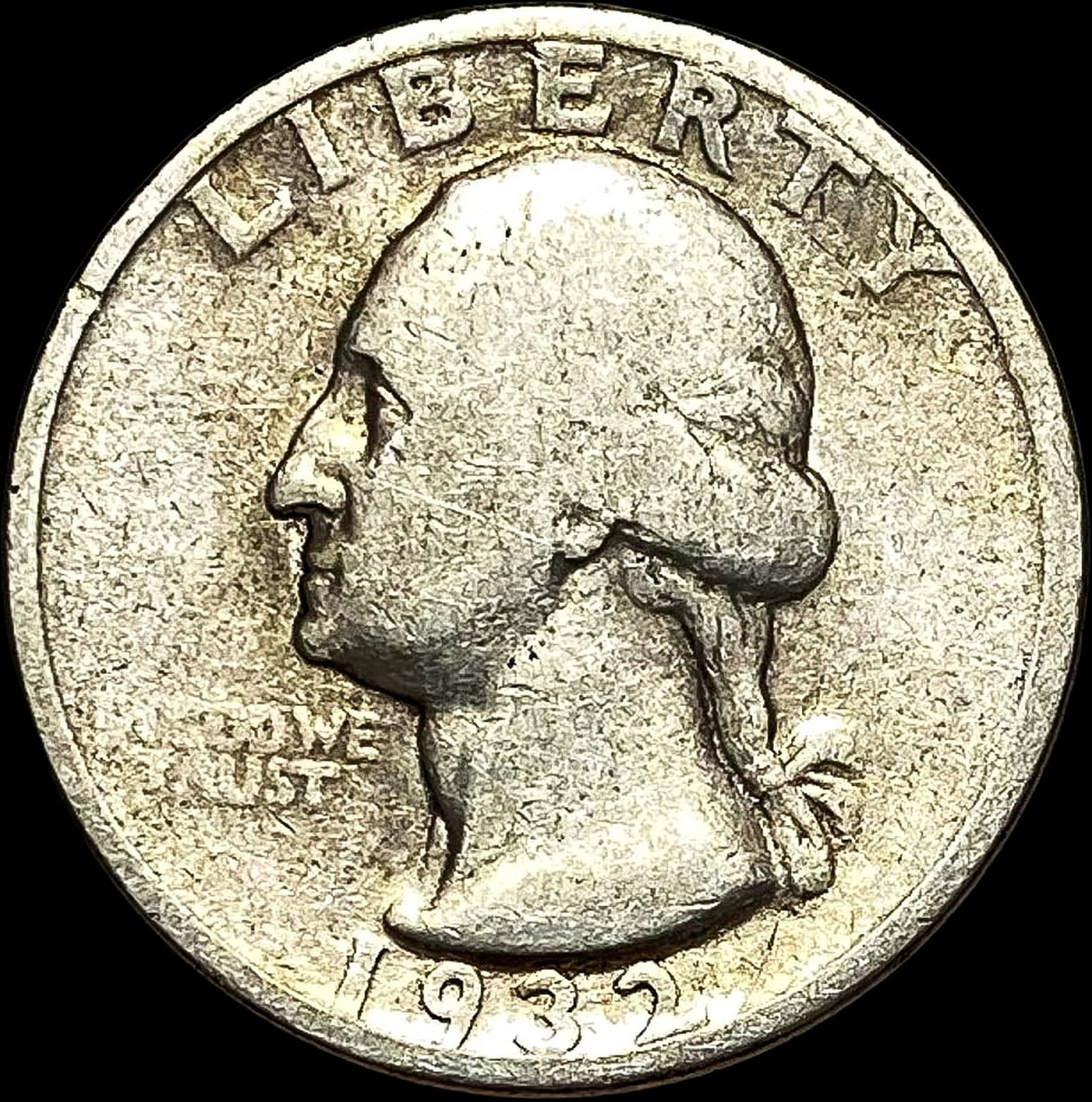 1932-S Silver Washington Quarter NICELY  CIRCULATED (1 of 2)