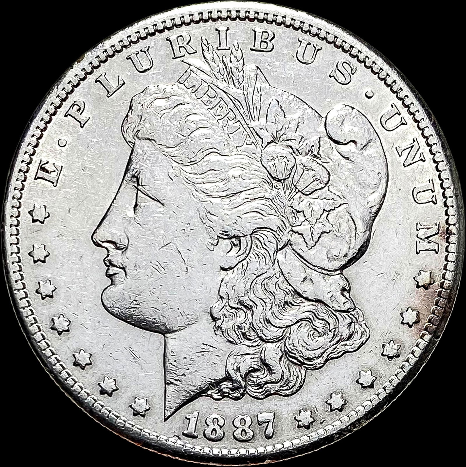 1887-S Silver Morgan Dollar CLOSELY  UNCIRCULATED (1 of 2)