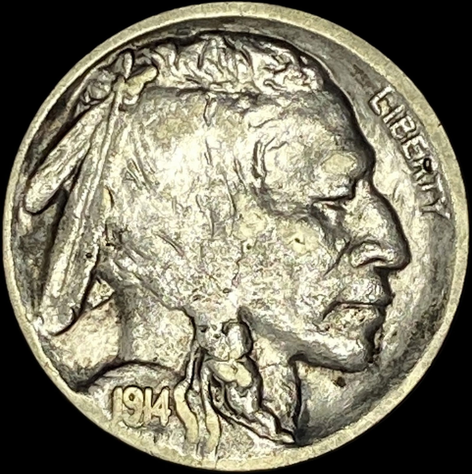 1914-D Buffalo Nickel CHOICE AU (1 of 2)