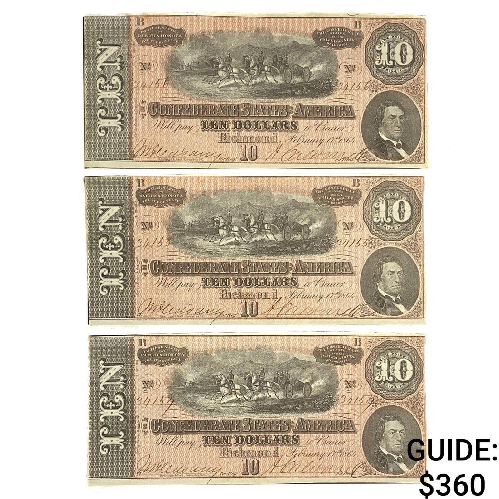 [3]1864 $10 Confederate United States Richmond: [3]1864 $10 Confederate United States Richmond