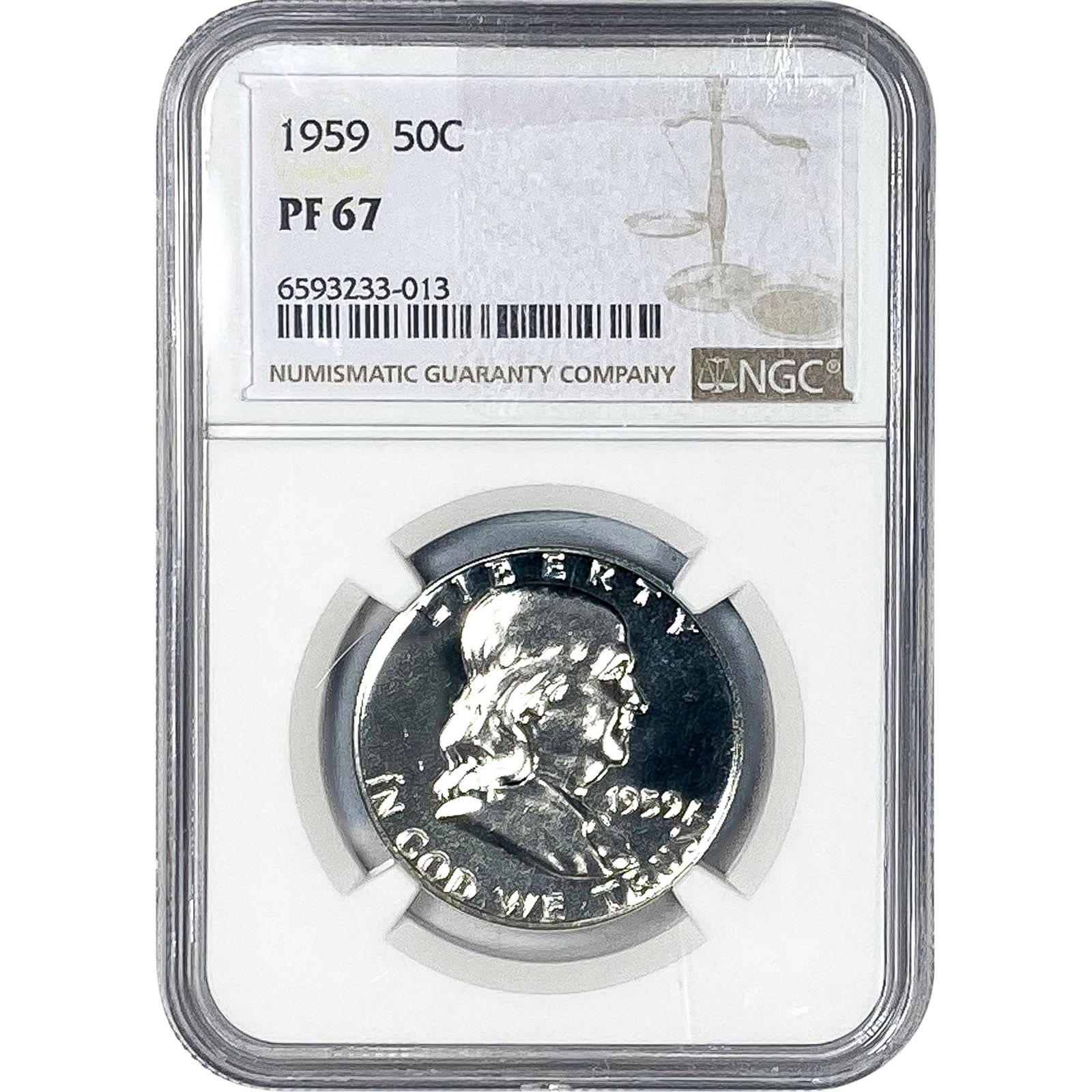 1959 Franklin Half Dollar NGC PF67 (1 of 2)
