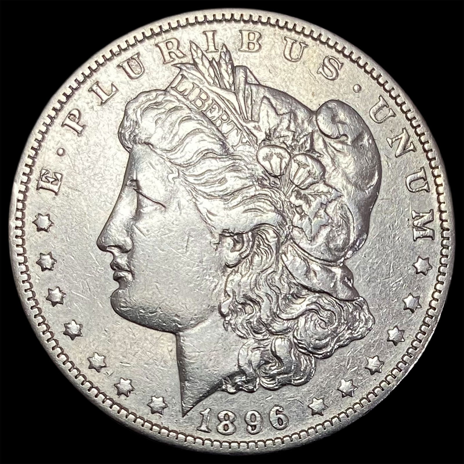 1896-O Morgan Silver Dollar NEARLY UNC (1 of 2)