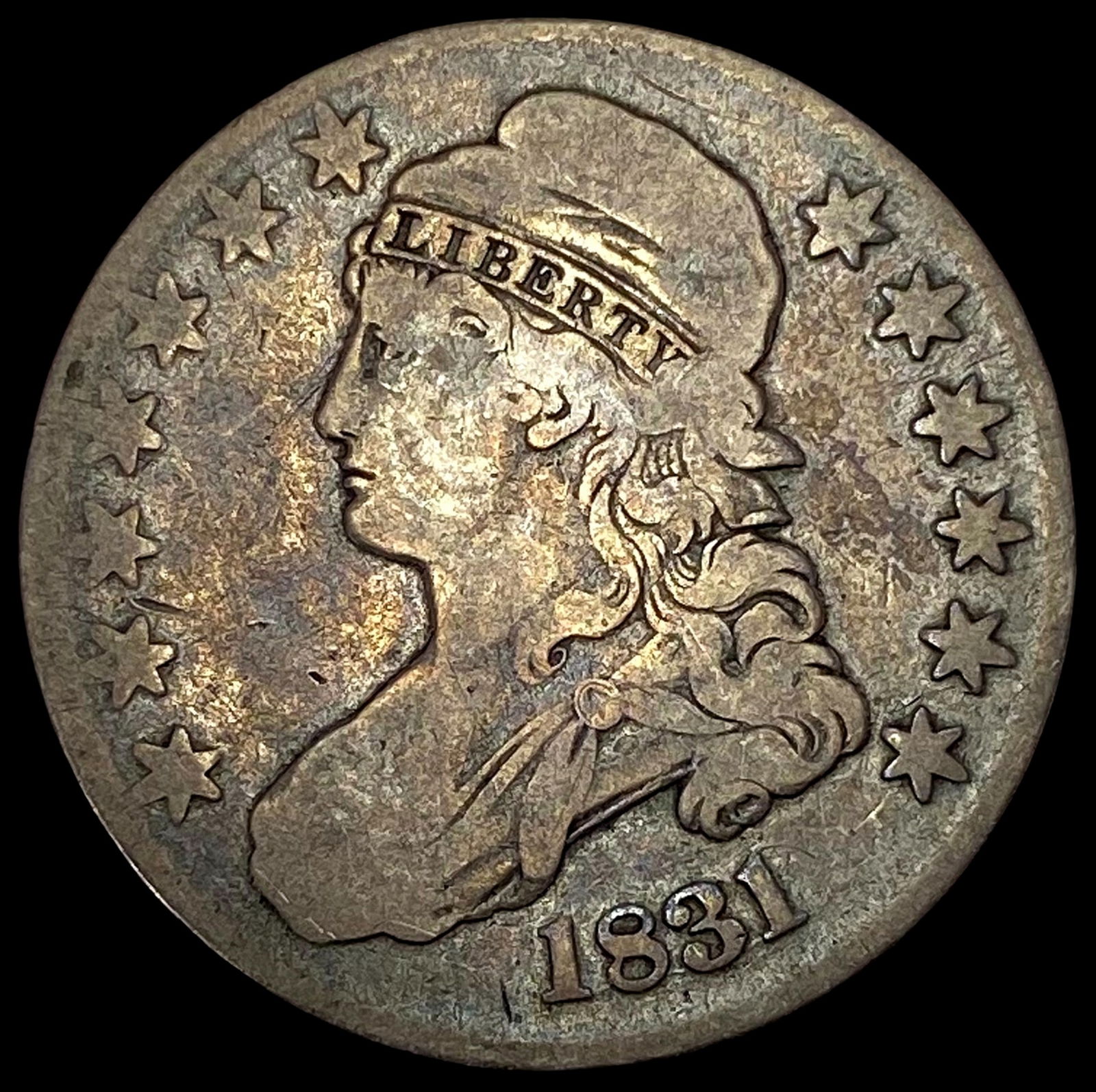 1831 Capped Bust Half Dollar NICELY CIRCULATED (1 of 2)