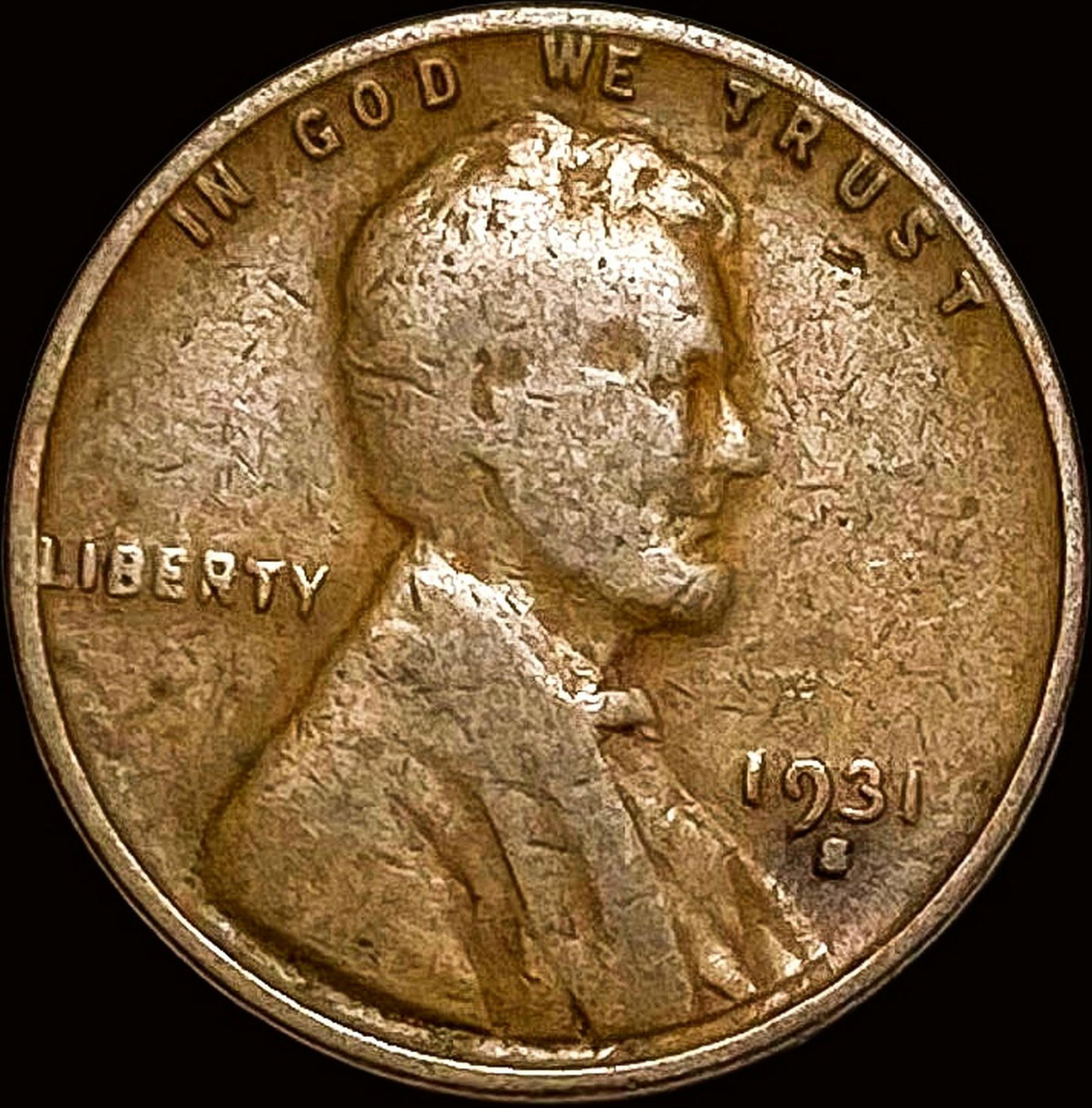 1931-S Lincoln Wheat Cent NICELY CIRCULATED (1 of 2)