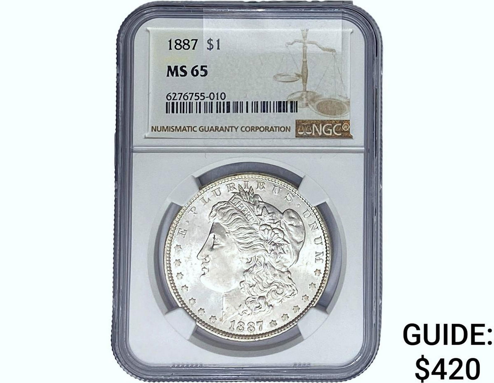 1887 Morgan Silver Dollar NGC MS65 (1 of 2)