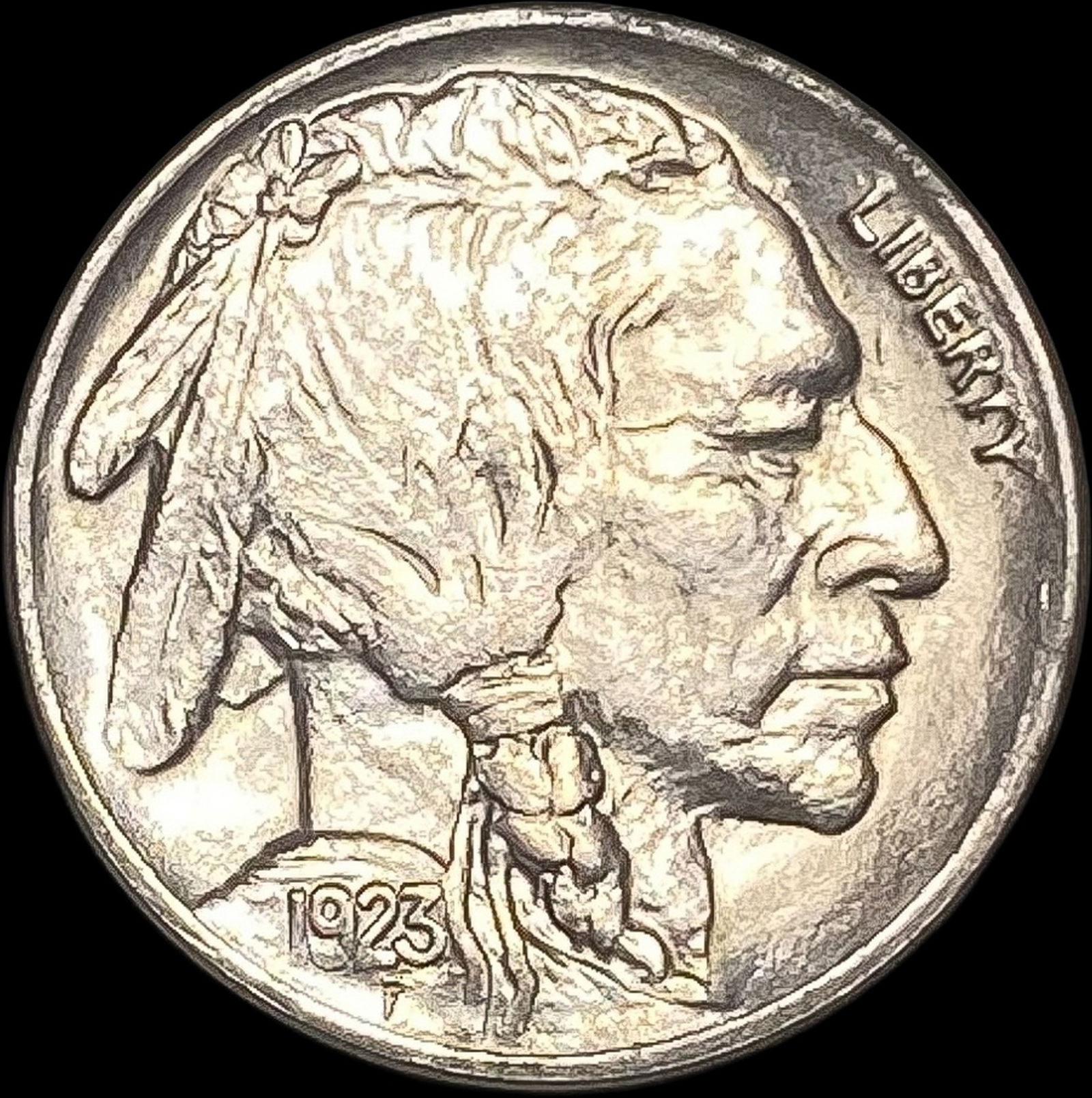 1923 Buffalo Nickel CHOICE BU (1 of 2)