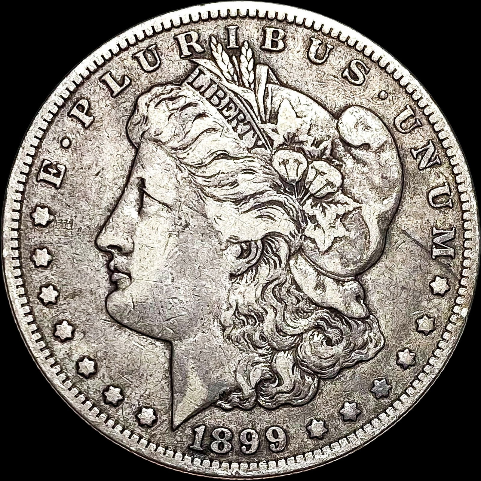 1899-O Micro O Silver Morgan Dollar ABOUT UNCIRCULATED (1 of 2)