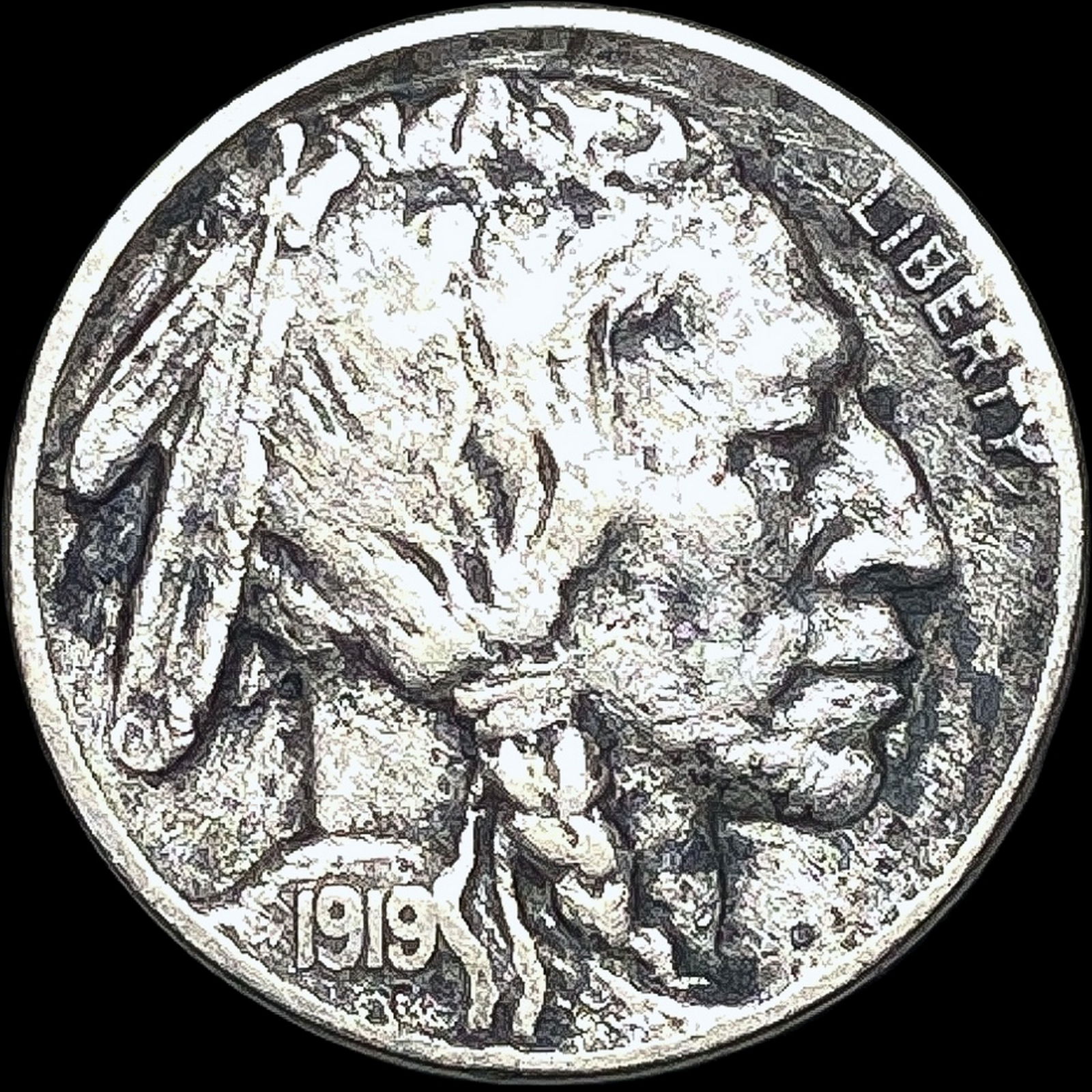 1919-D Buffalo Nickel HIGH GRADE (1 of 2)
