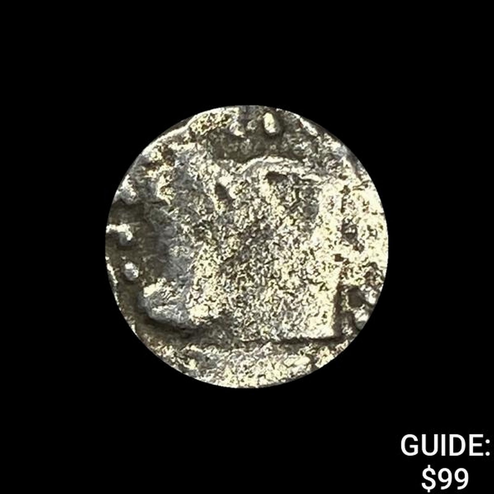 1500s-1600s Spanish Empire Silver 1/2 Reales Cob NEARLY UNCIRCULATED (1 of 2)