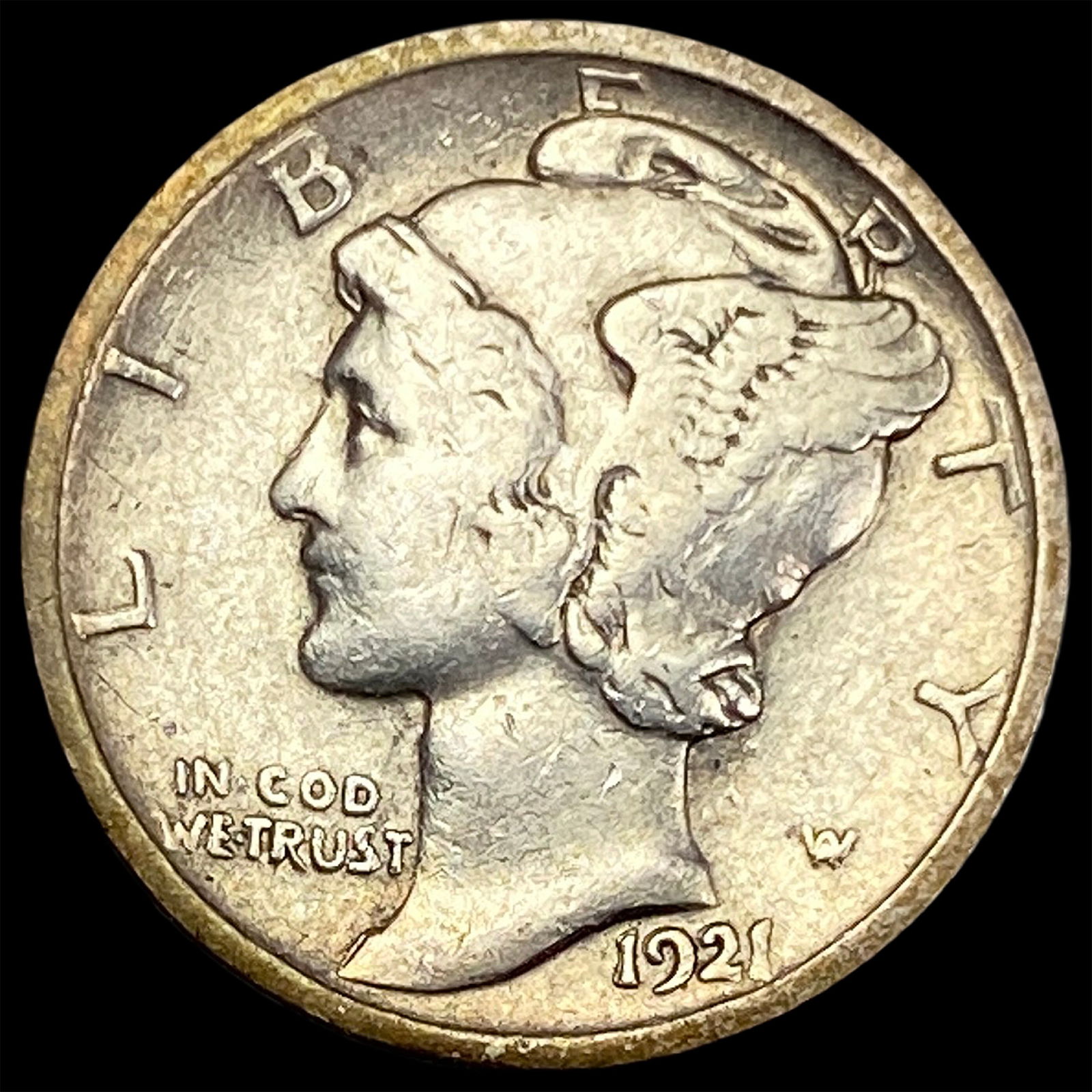 1921 Mercury Dime LIGHTLY CIRCULATED (1 of 2)