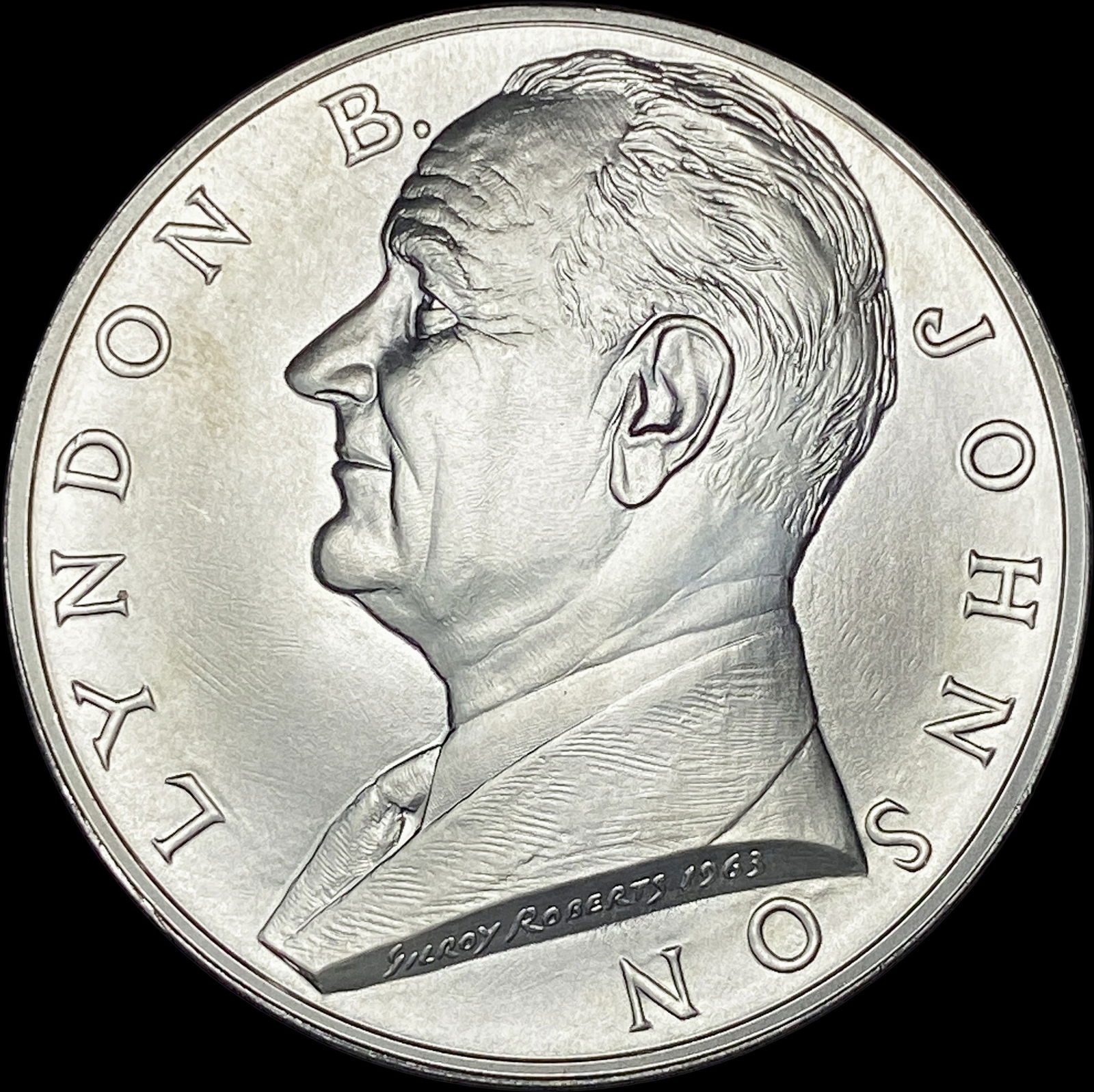 1963 Lyndon B. Johnson Inaugural Medal SUPERB  GEM BU (1 of 2)