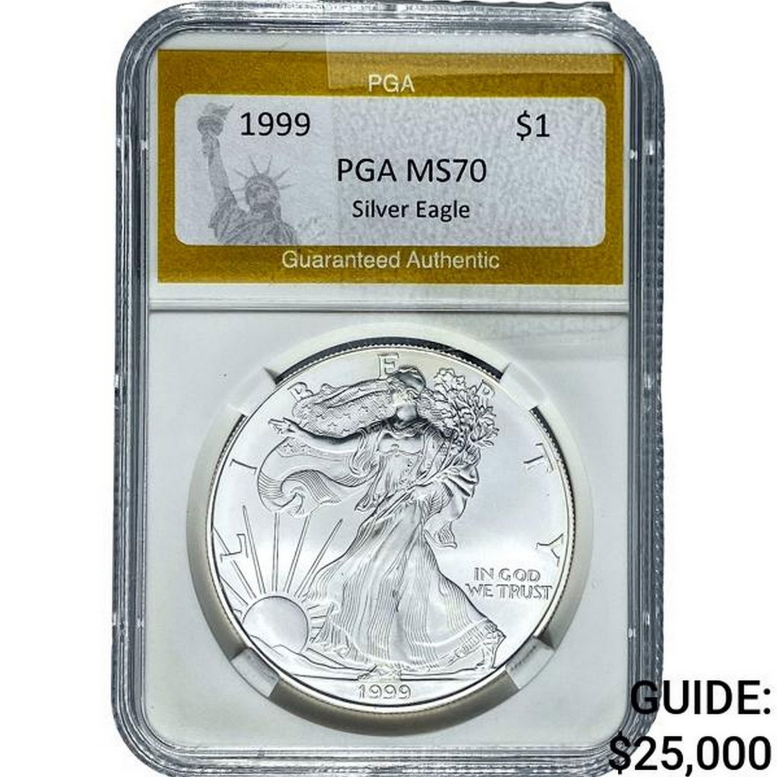 1999 American Silver Eagle PGA MS70 (1 of 2)