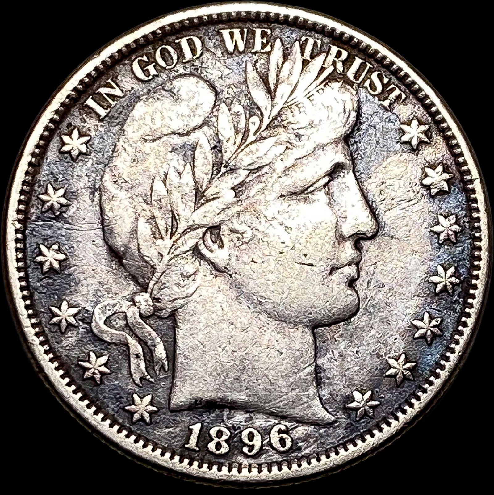1896 Silver Barber Half Dollar HIGH GRADE (1 of 2)