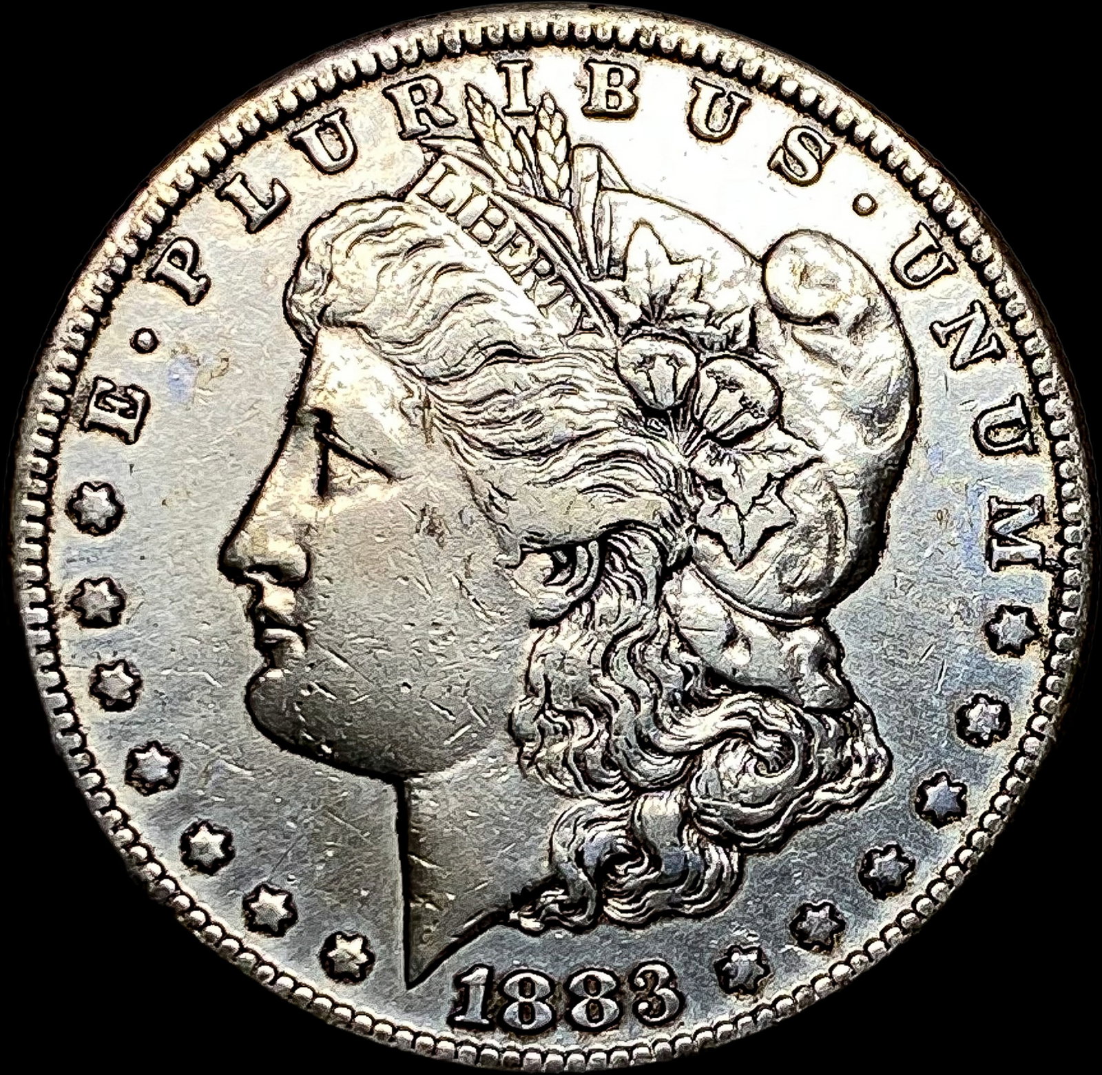 1883-S Silver Morgan Dollar ABOUT UNCIRCULATED: 1883-S Silver Morgan Dollar ABOUT UNCIRCULATED