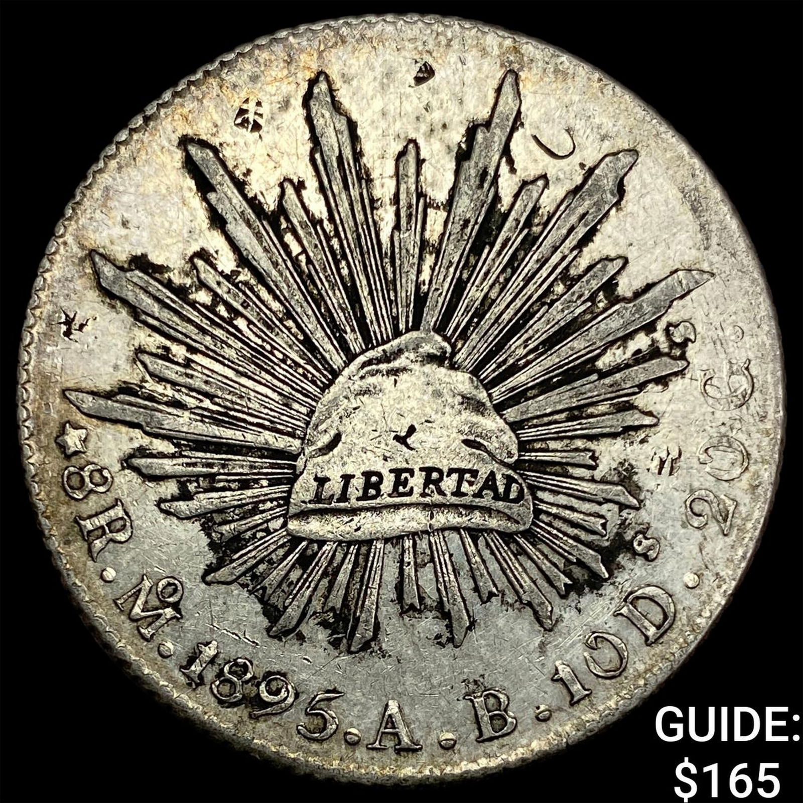 1895Mo AB Mexico Silver 8 Reales CLOSELY UNCIRCULATED (1 of 2)