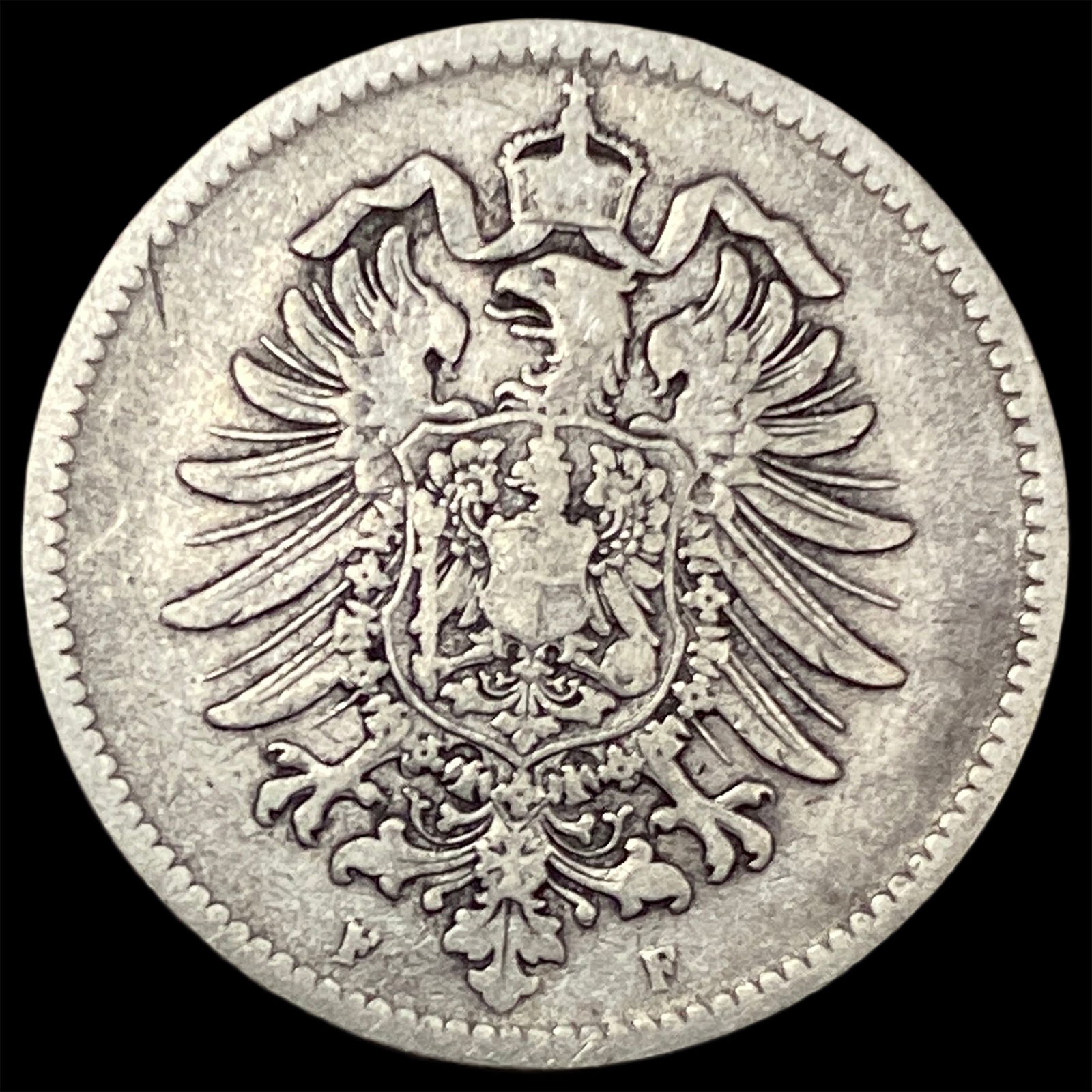 1875-F Germany Silver 1 Reichsmark NEARLY UNCIRCULATED (1 of 2)