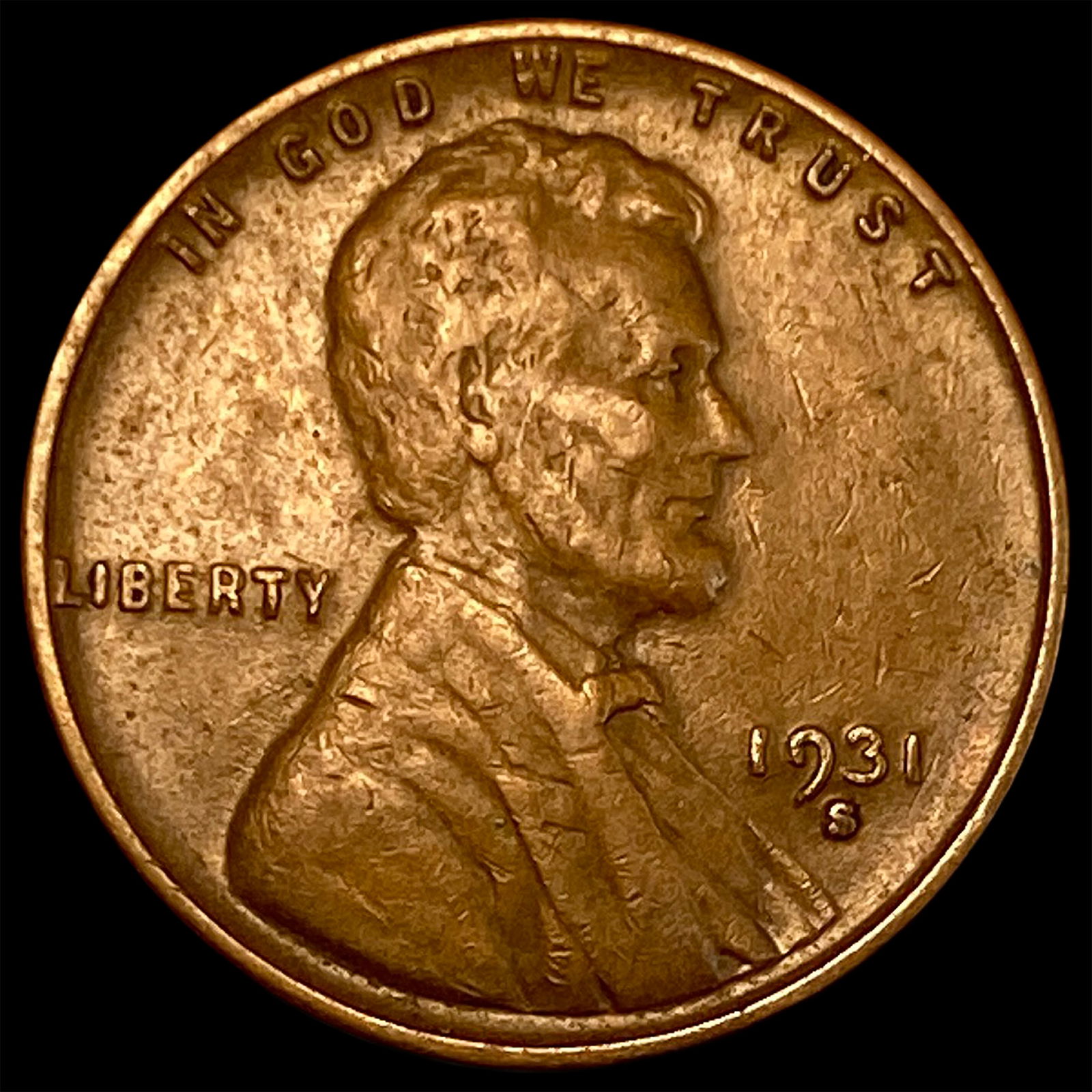 1931-S Lincoln Wheat Cent NEARLY UNCIRCULATED (1 of 2)