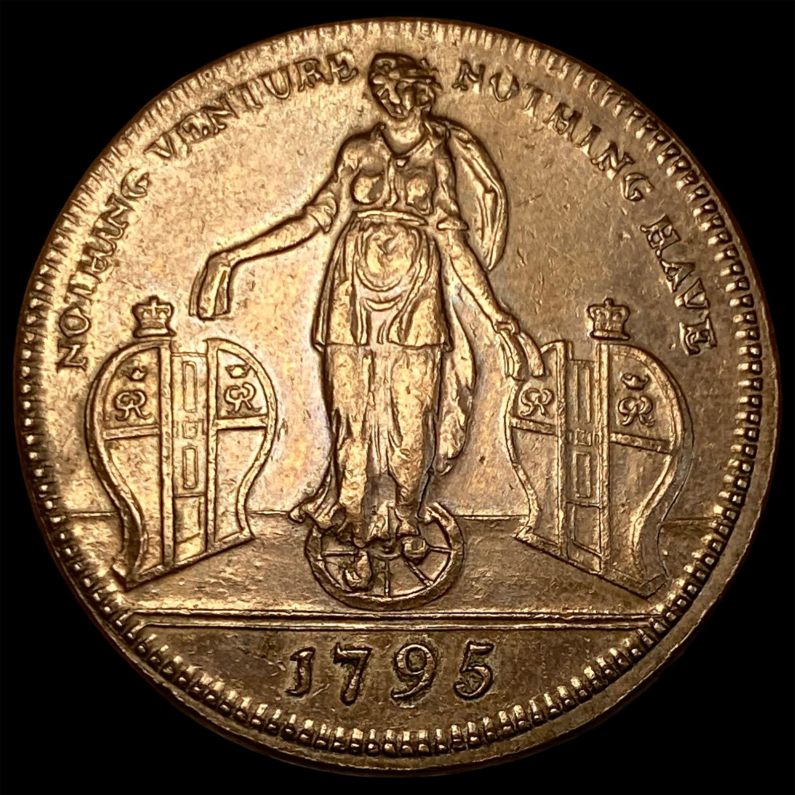 1795 British Conder Token Middlesex CLOSELY UNCIRCULATED (1 of 2)