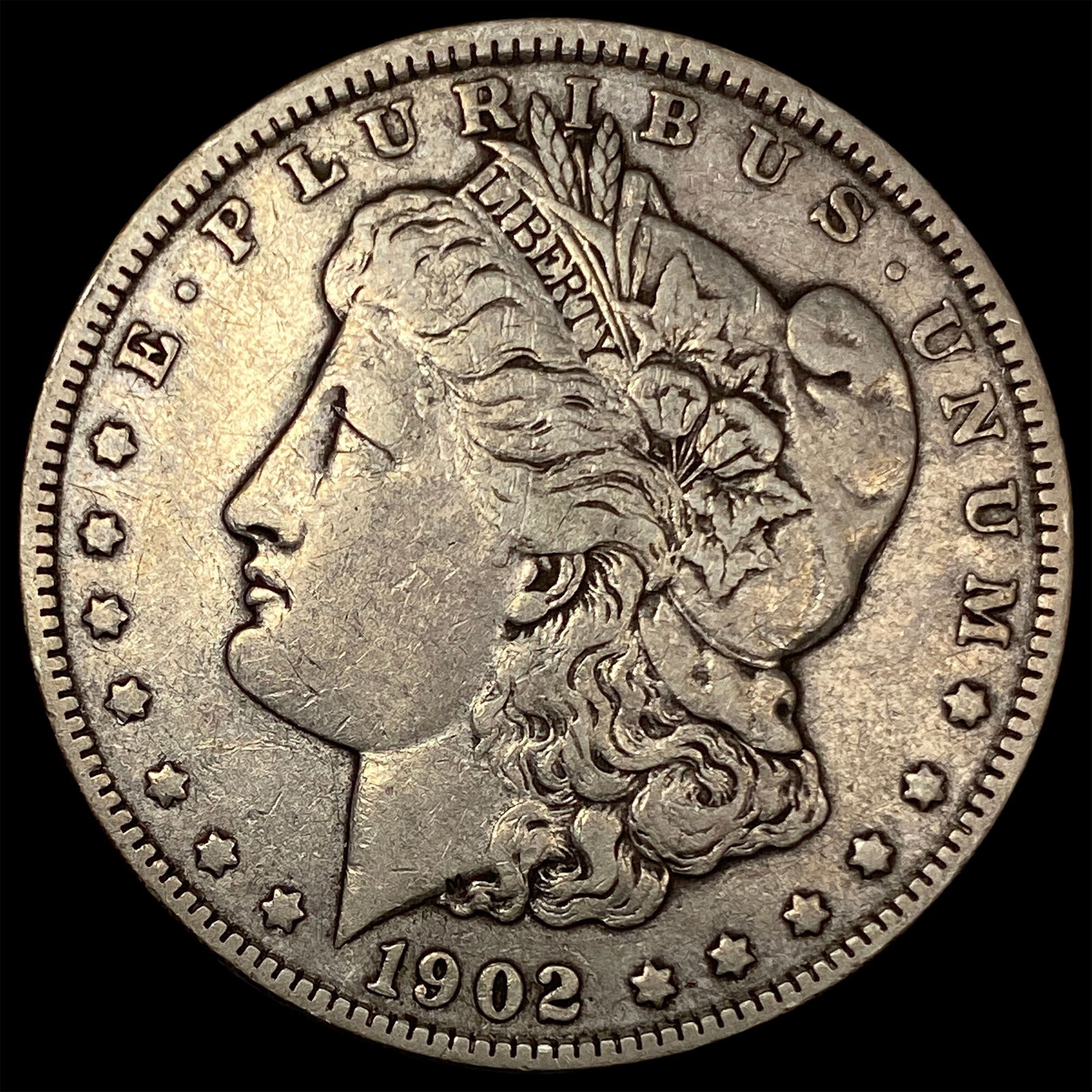 1902-O Silver Morgan Dollar ABOUT UNCIRCULATED (1 of 2)