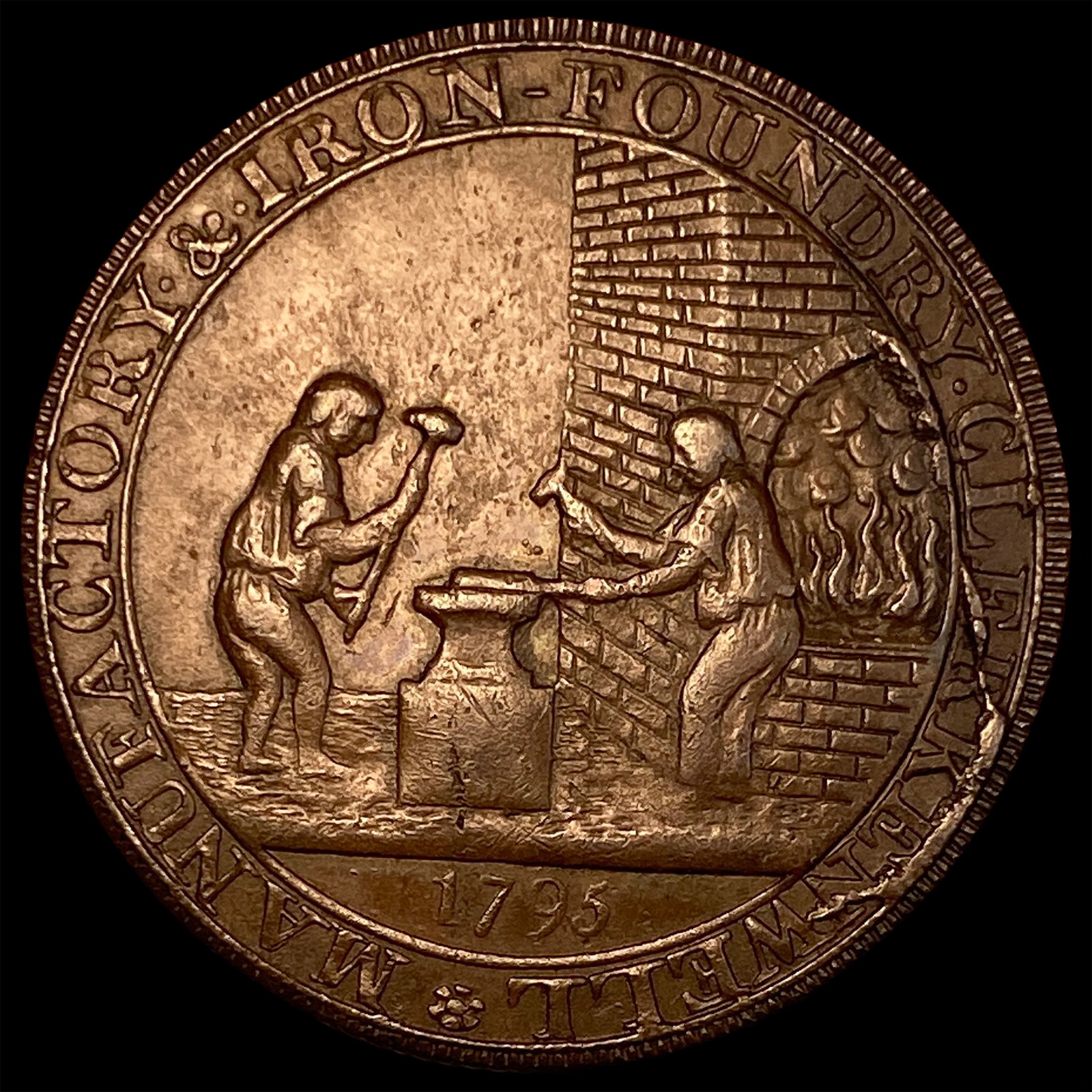 1795 Skidmore's Copper Conder Token CLOSELY UNCIRCULATED (1 of 2)