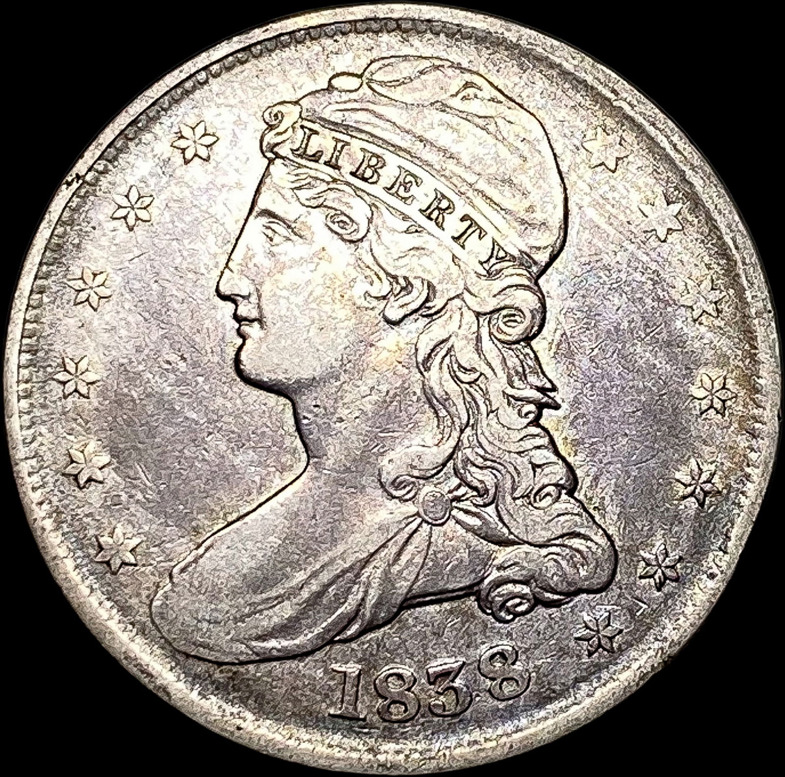 1838 Capped Bust Half Dollar NEARLY UNCIRCULATED (1 of 2)