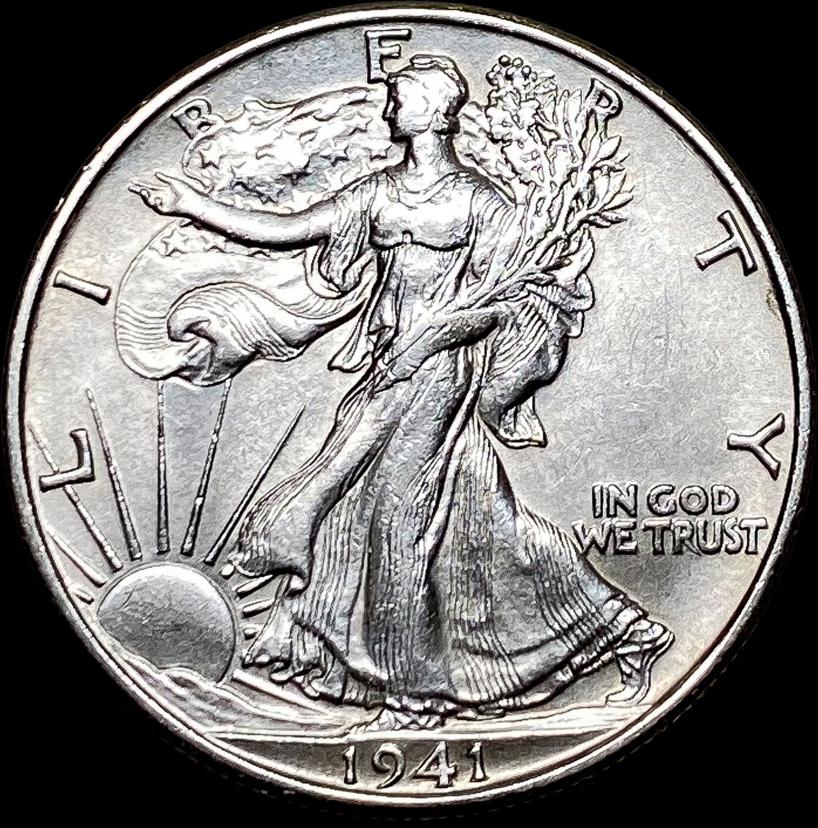 1941-S Walking Liberty Half Dollar UNCIRCULATED (1 of 2)