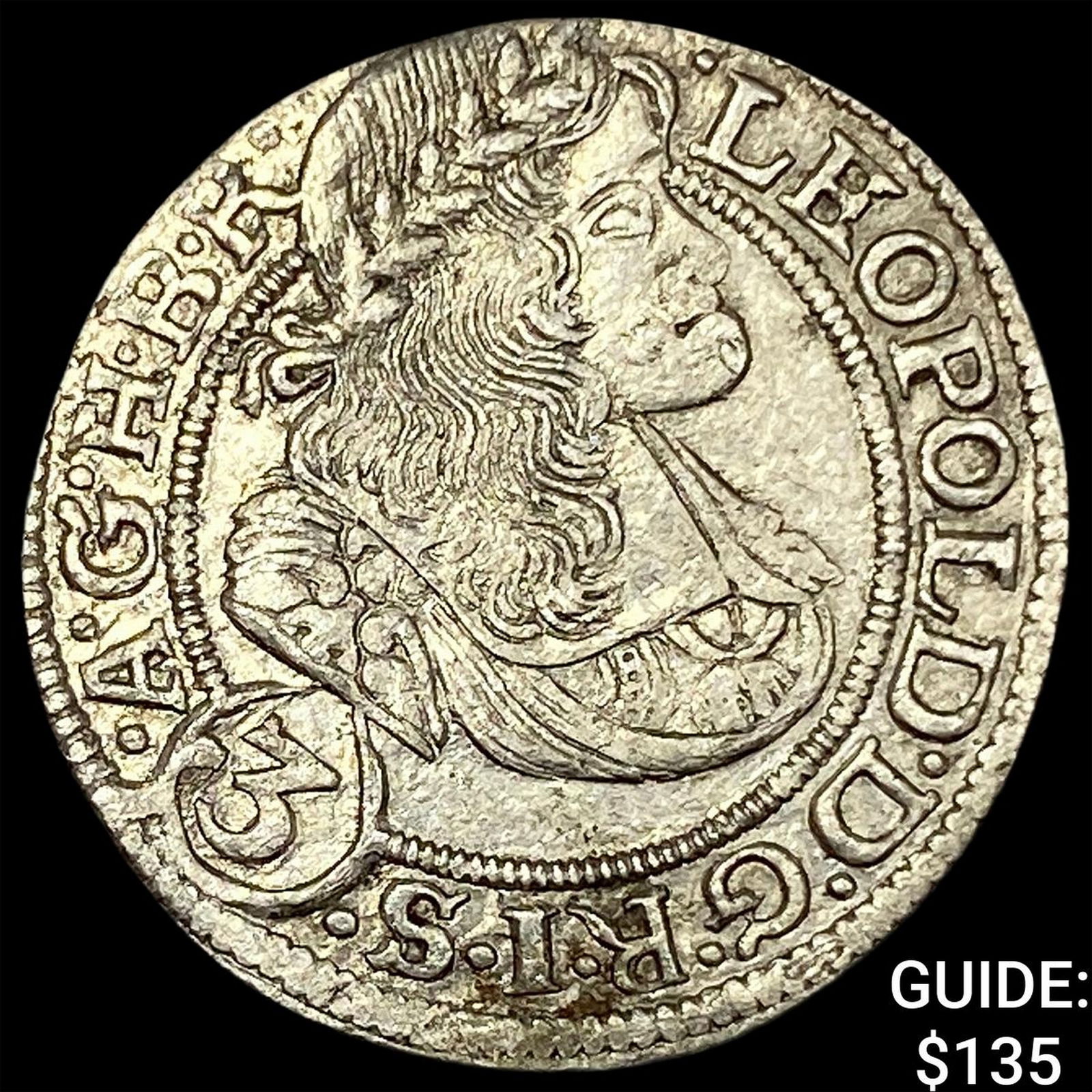 1655-1705 Hungary Leopold Silver 3 Kreuzer CLOSELY UNCIRCULATED (1 of 2)