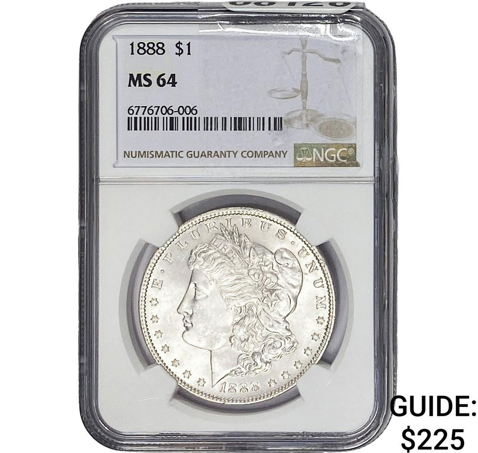 1888 Morgan Silver Dollar NGC MS64 (1 of 2)