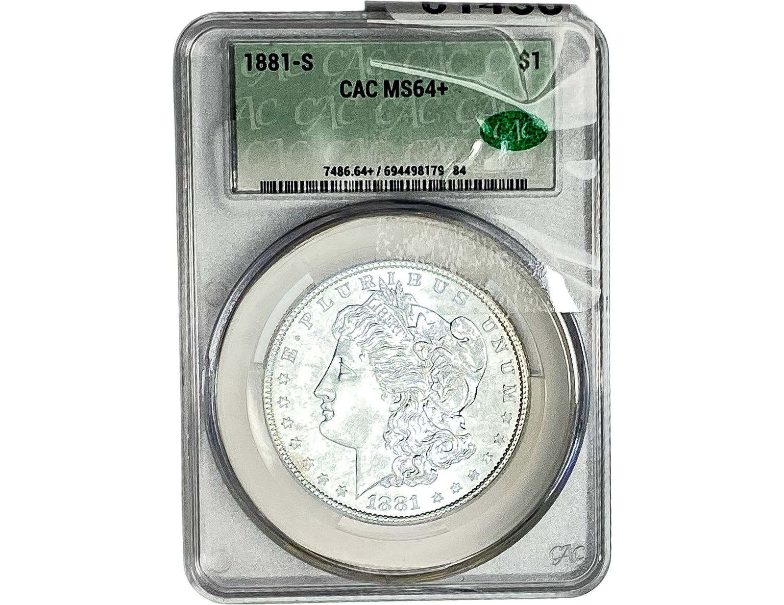 1881-S Morgan Silver Dollar CAC MS64+ (1 of 2)