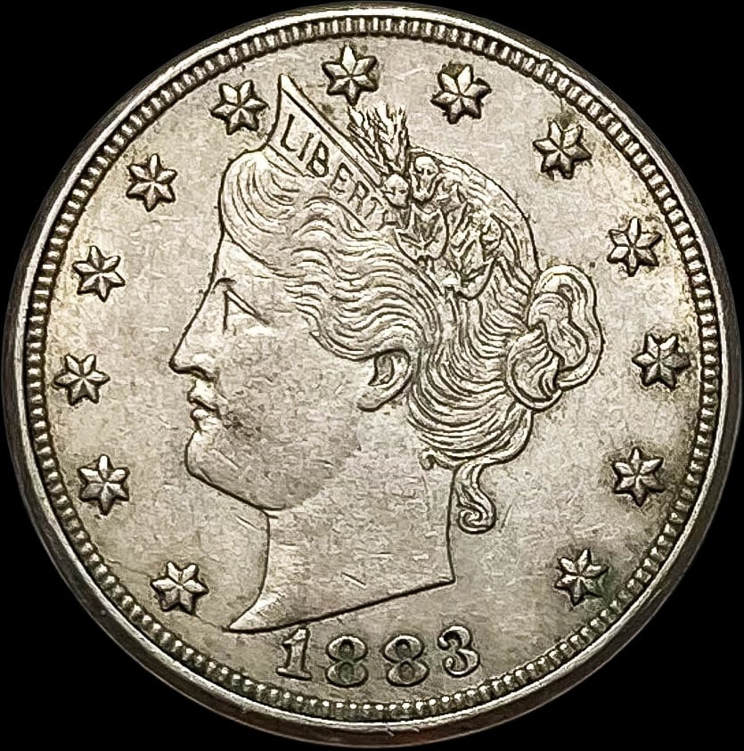1883 w/CENTS Liberty Victory Nickel CHOICE AU (1 of 2)